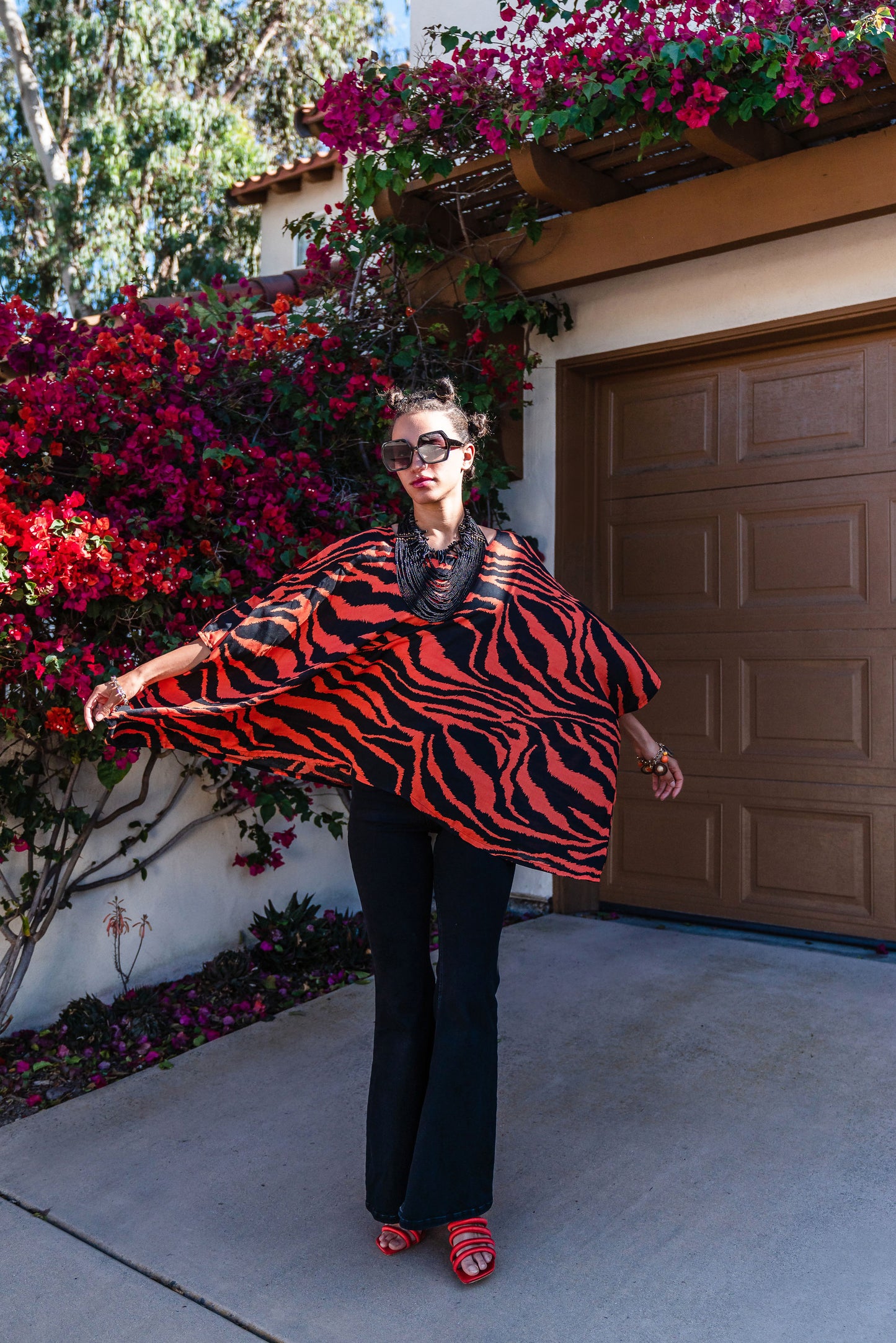 Tigress Scarf Top