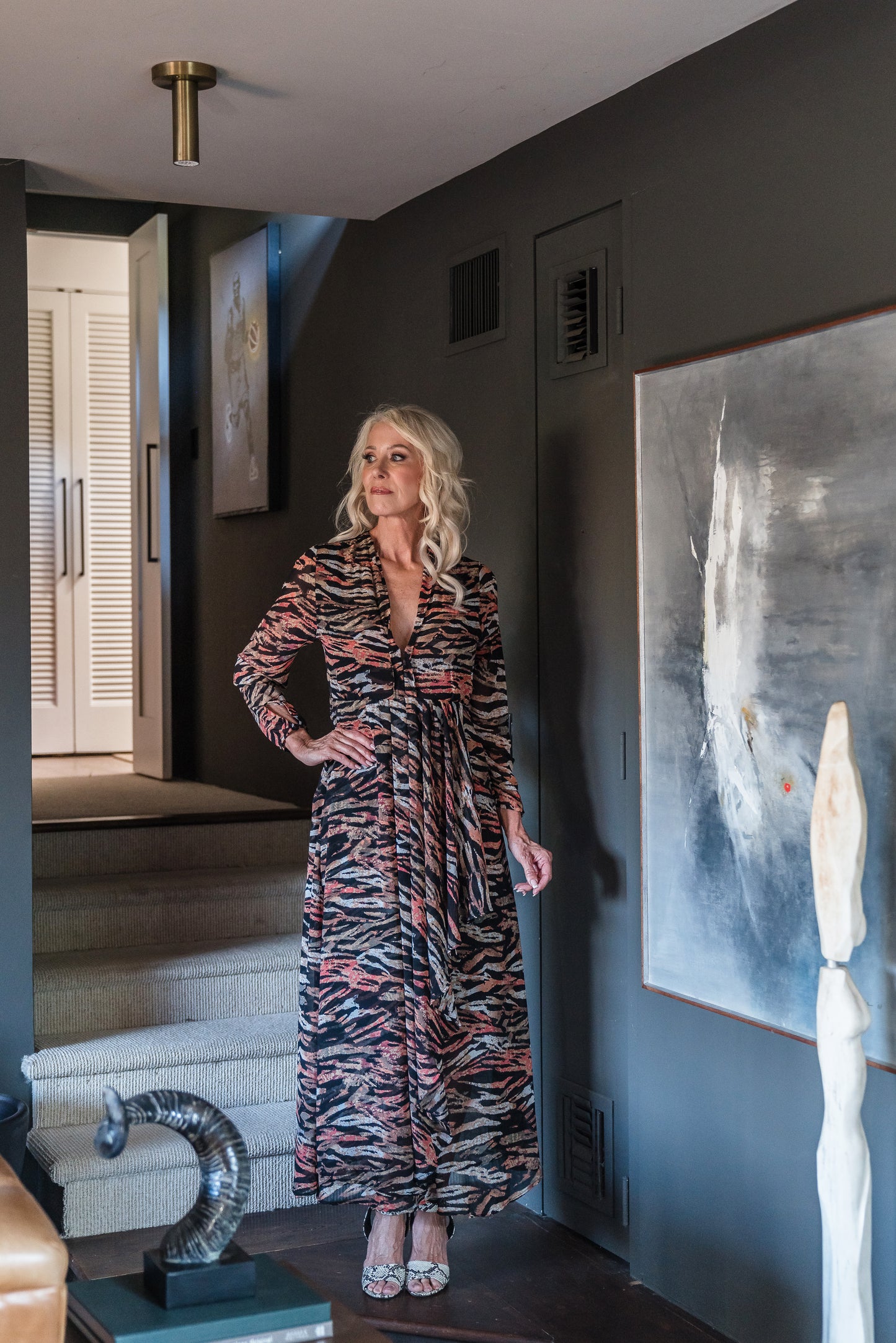 Triana Tiger Minaret Dress