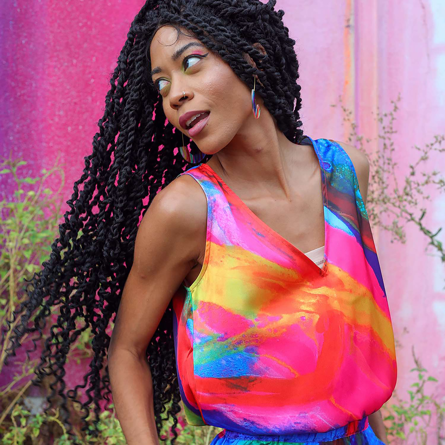 Alana Kay Katie Sleeveless V-Neck Blouse