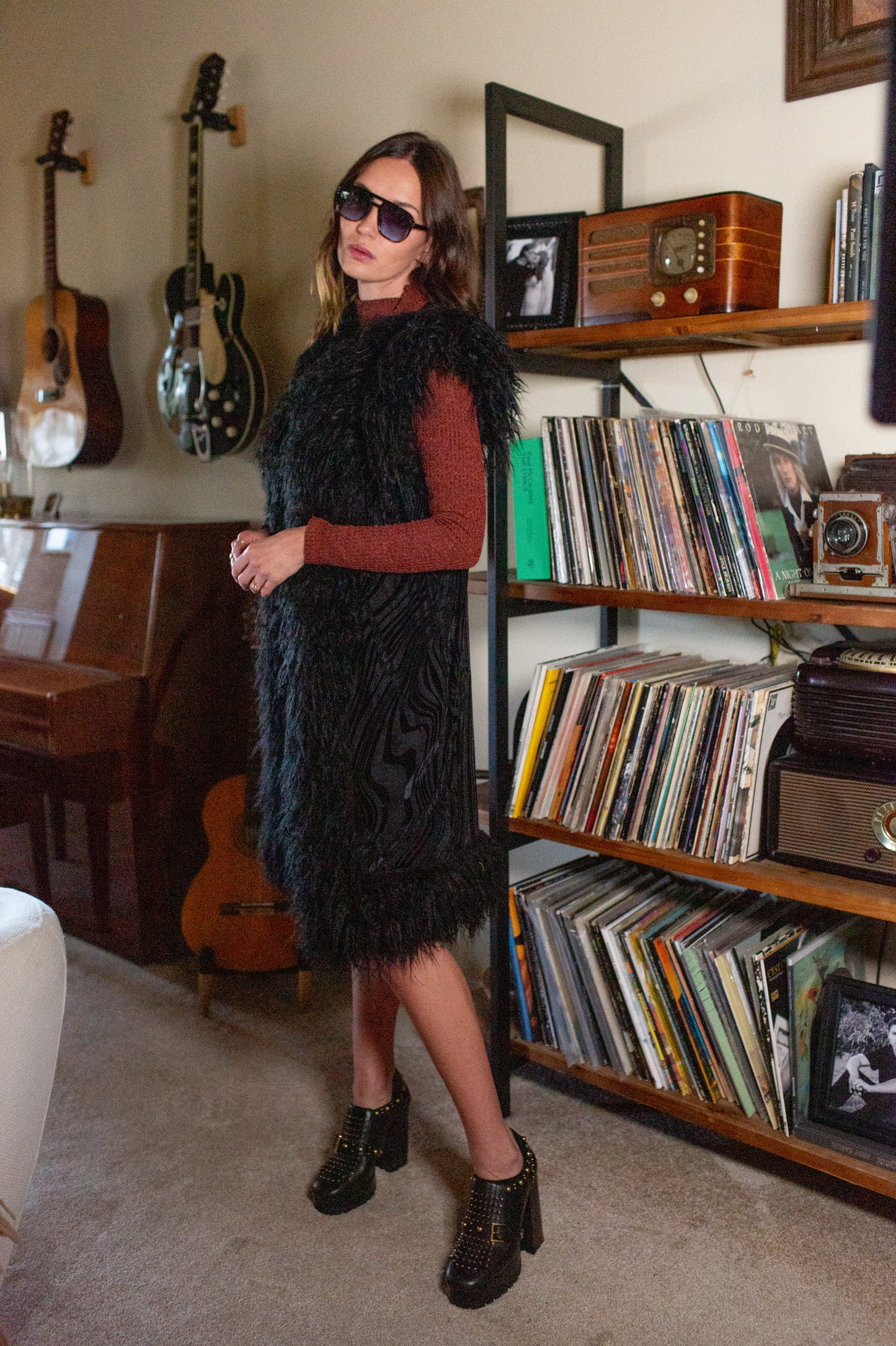 Zenobia Psyche Faux Fur Trim Vest (PRE-ORDER)