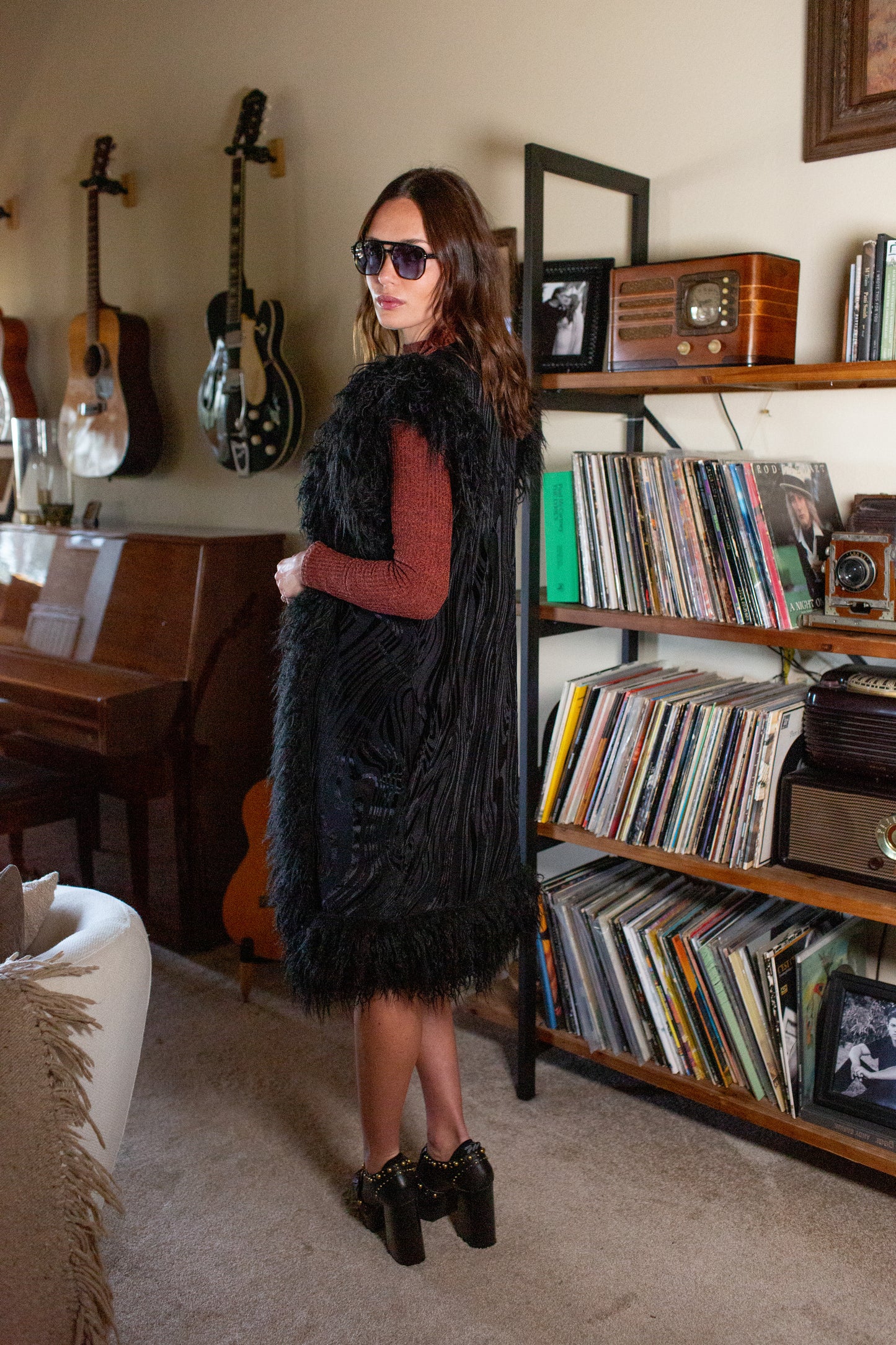 Zenobia Psyche Faux Fur Trim Vest (PRE-ORDER)