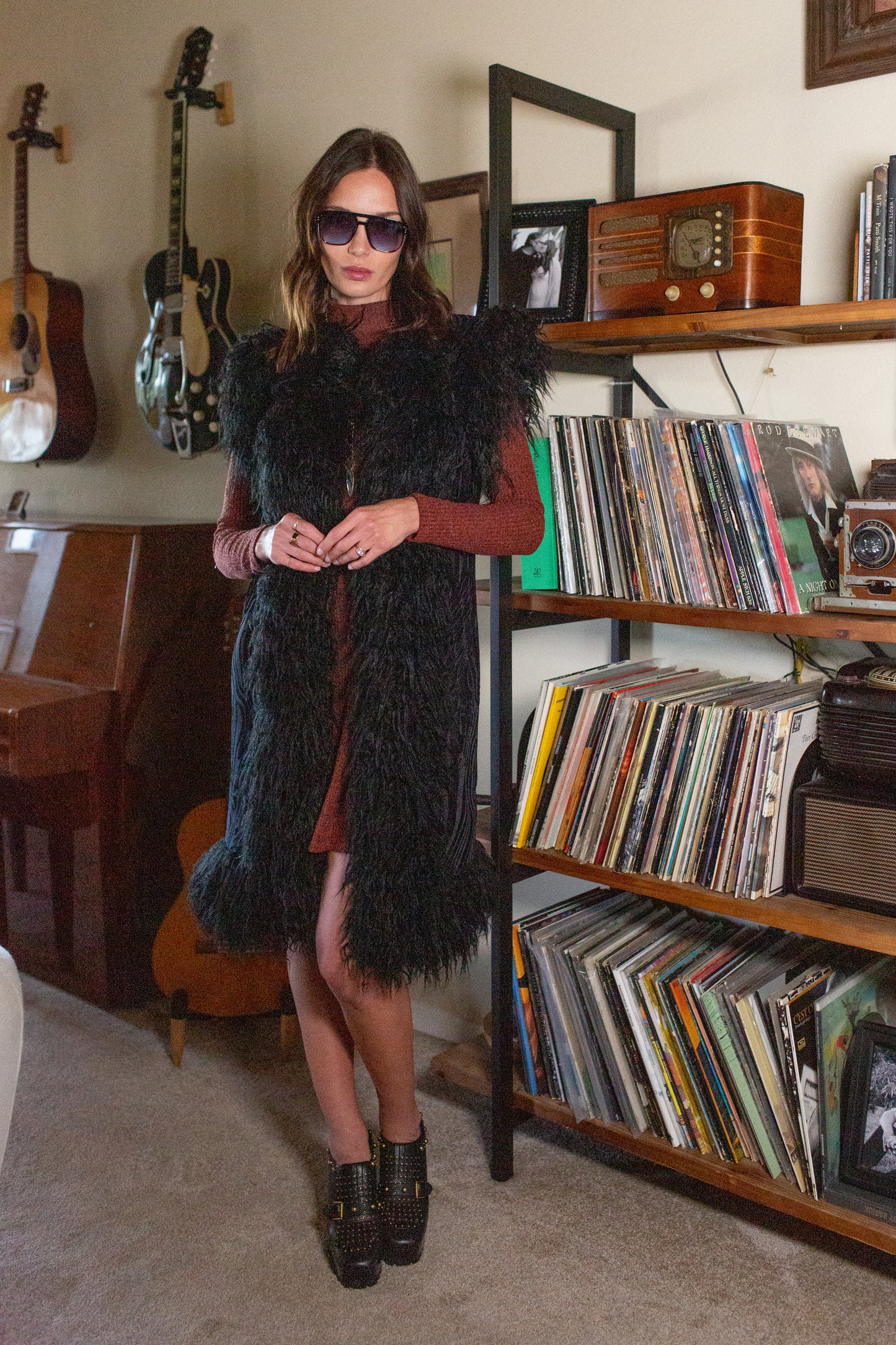 Zenobia Psyche Faux Fur Trim Vest (PRE-ORDER)
