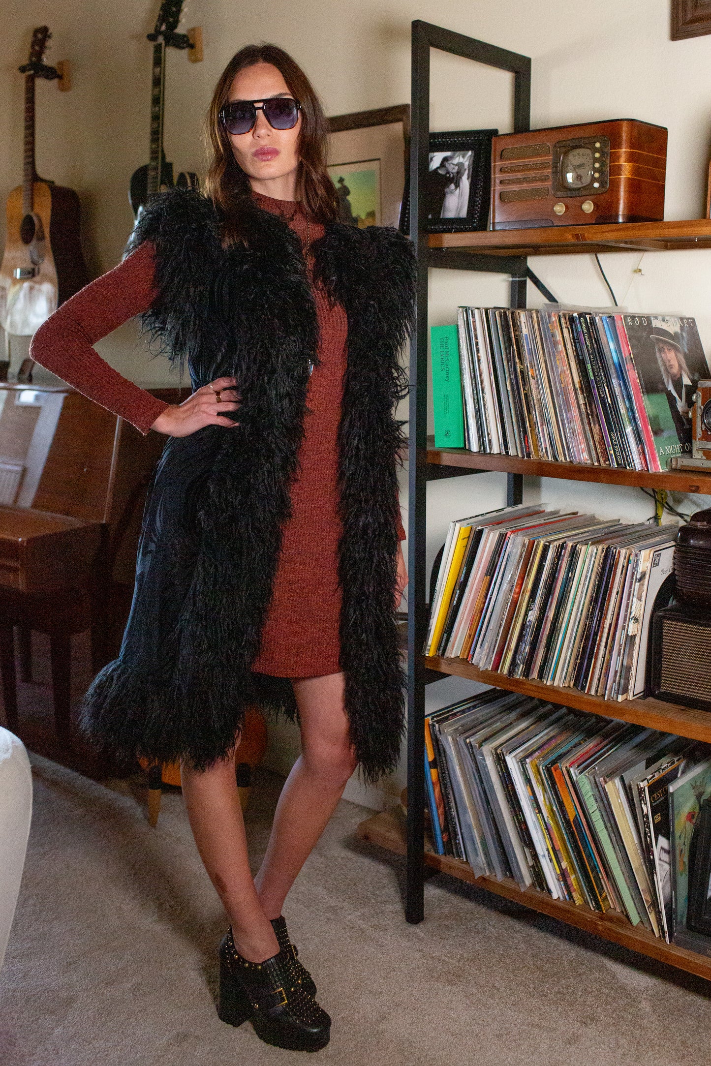 Zenobia Psyche Faux Fur Trim Vest (PRE-ORDER)