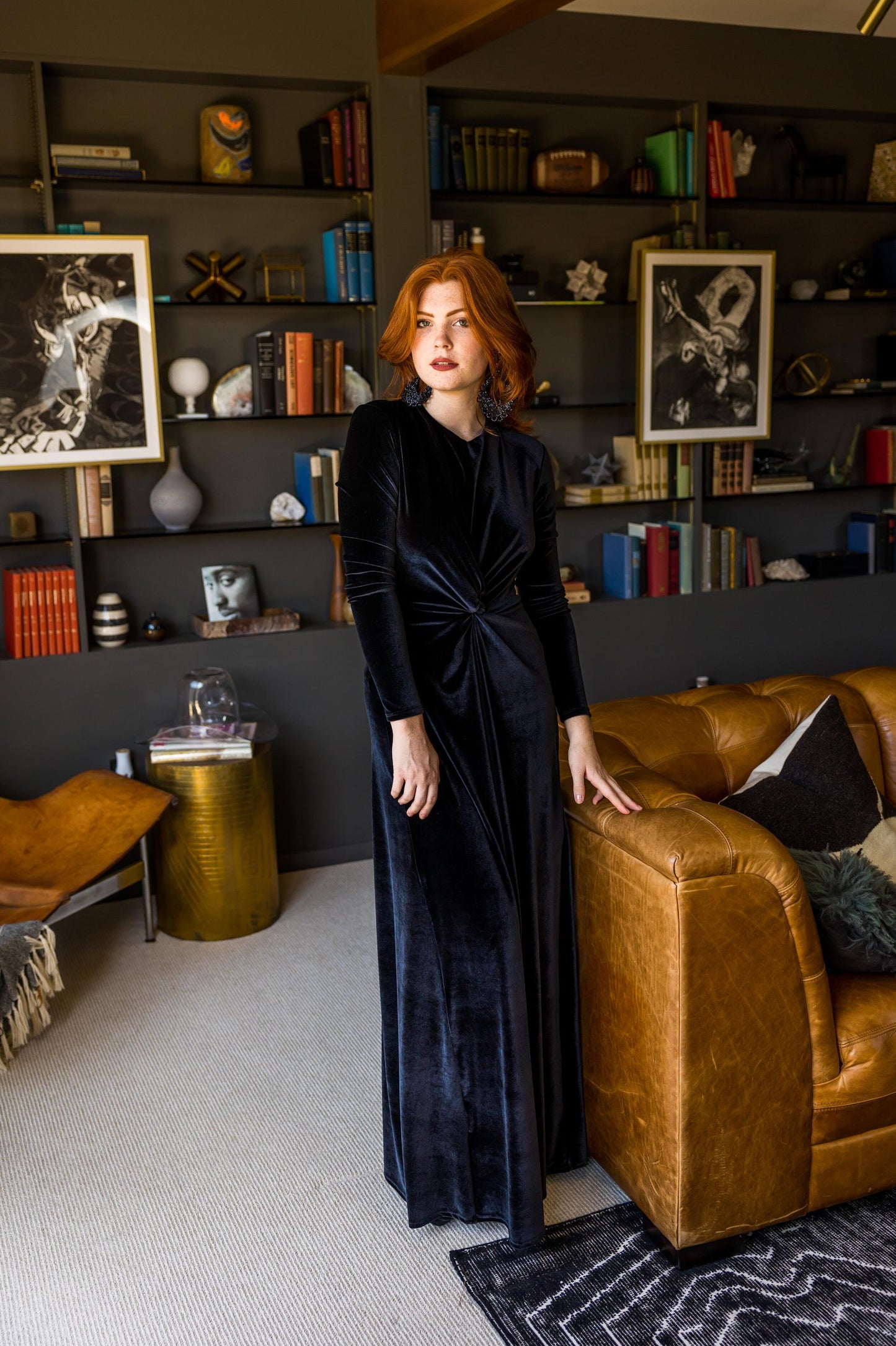 black velvet knot dress jennafergrace handmade