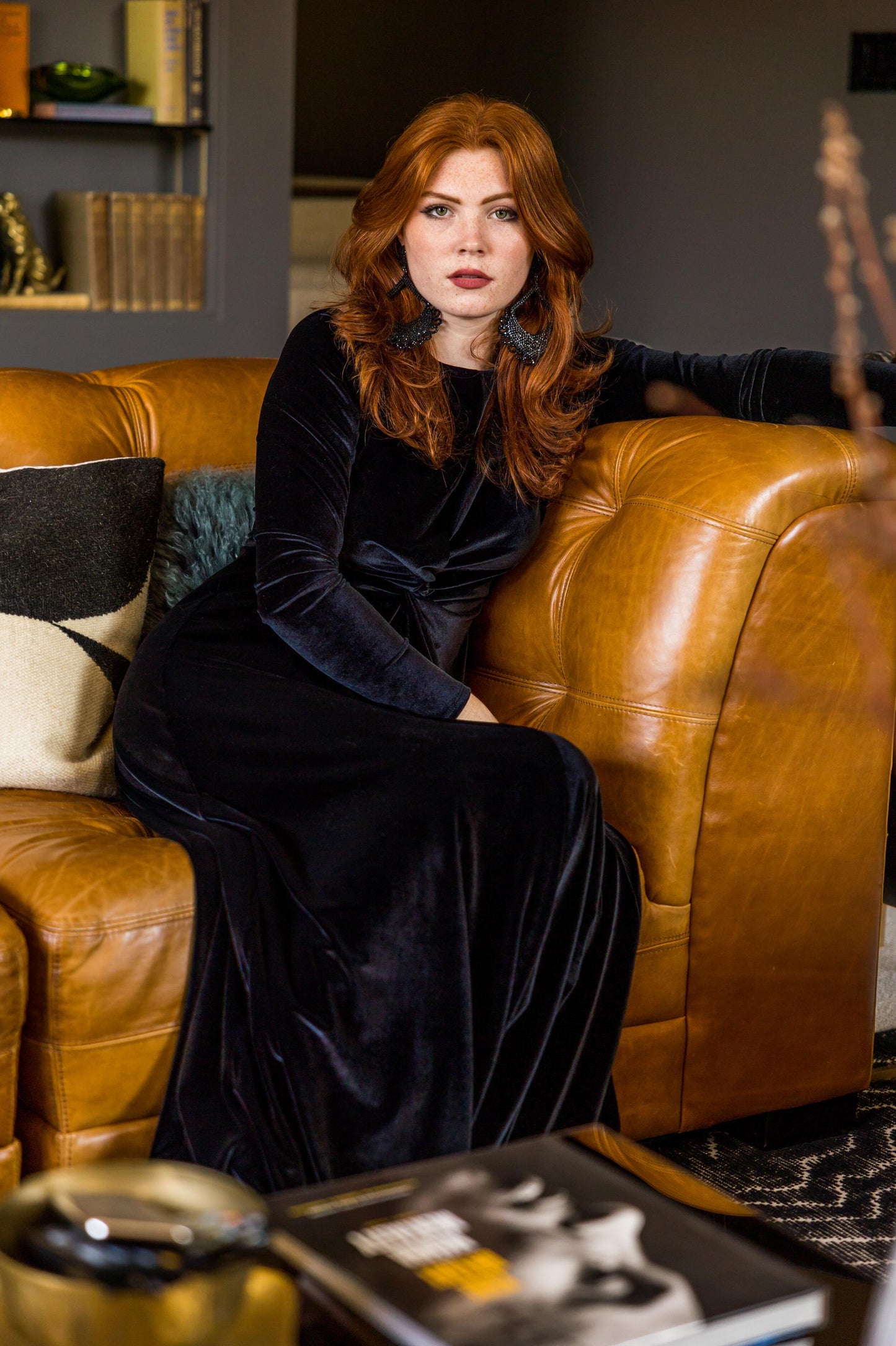 black velvet knot dress jennafergrace handmade