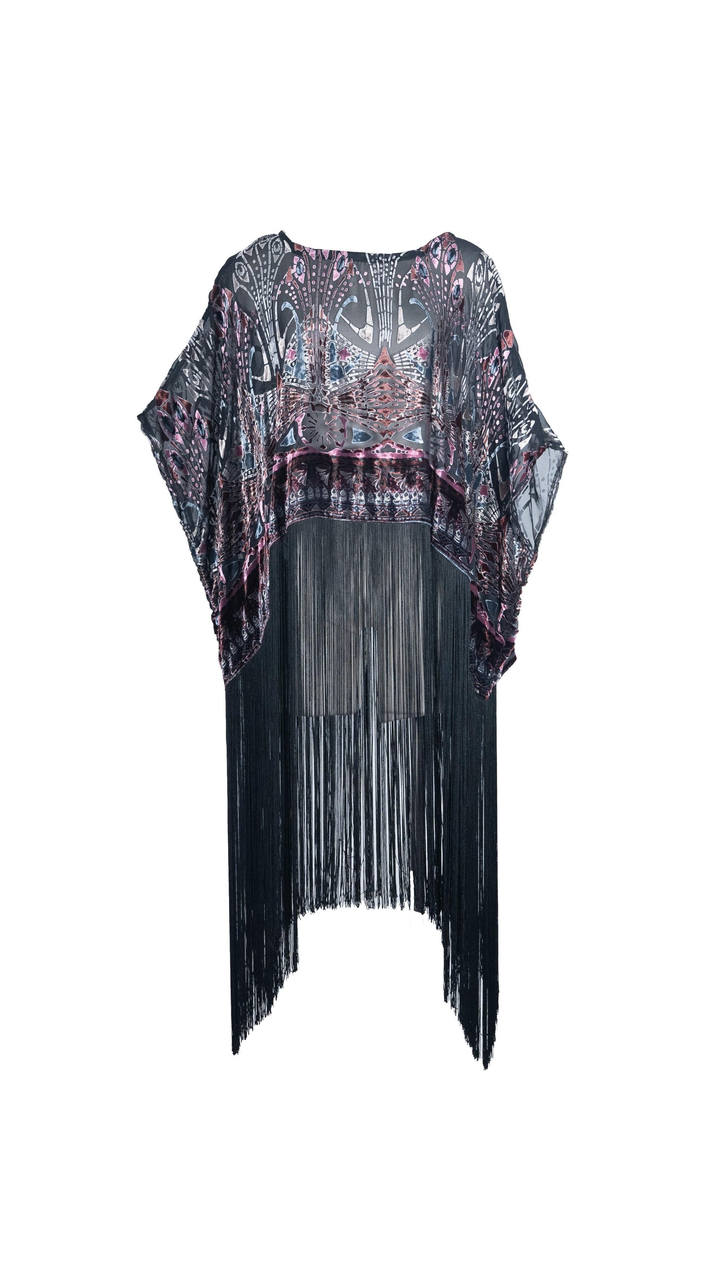 metallic, fringe, glam, scarf top, flowy, boho, handmade, madeinusa, jennafergrace