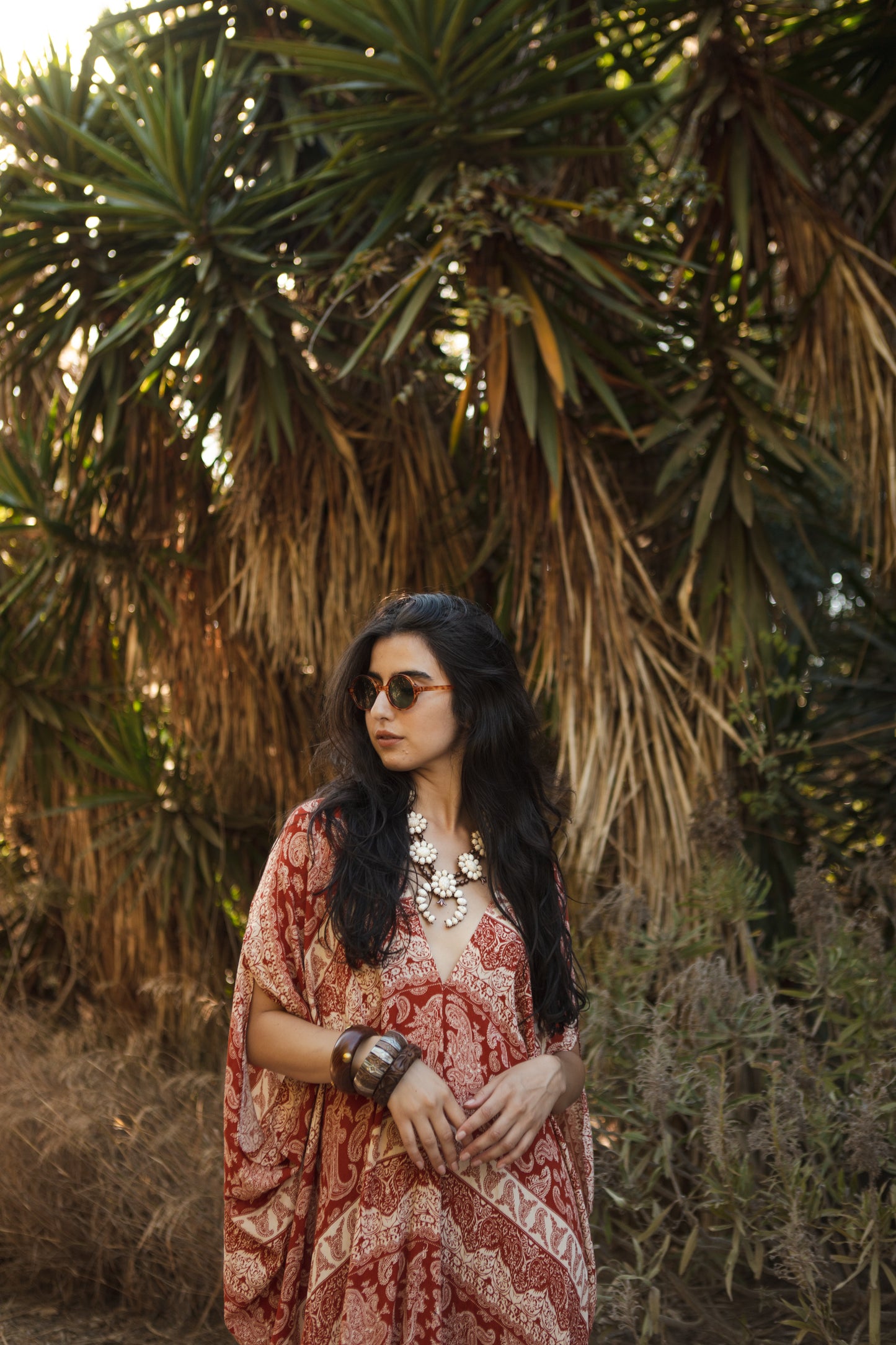 jennafer grace Harissa Paisley caftan red white striped paisley print kaftan mumu shift dress coverup casual boho bohemian hippie beach resort spa lounge loungewear layering unisex handmade in California USA