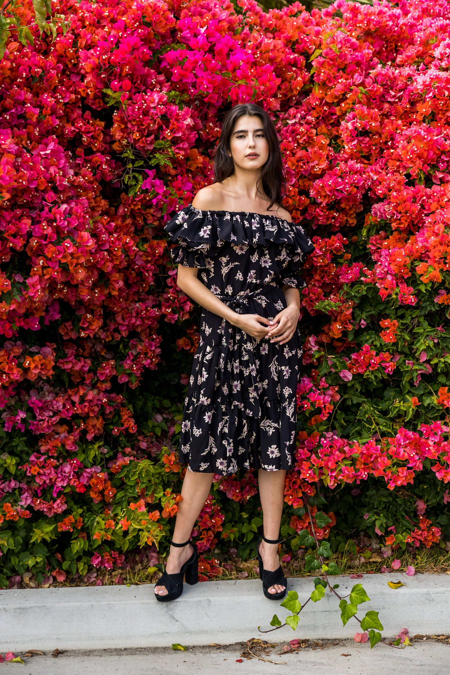 Lila Noir Veranda Dress