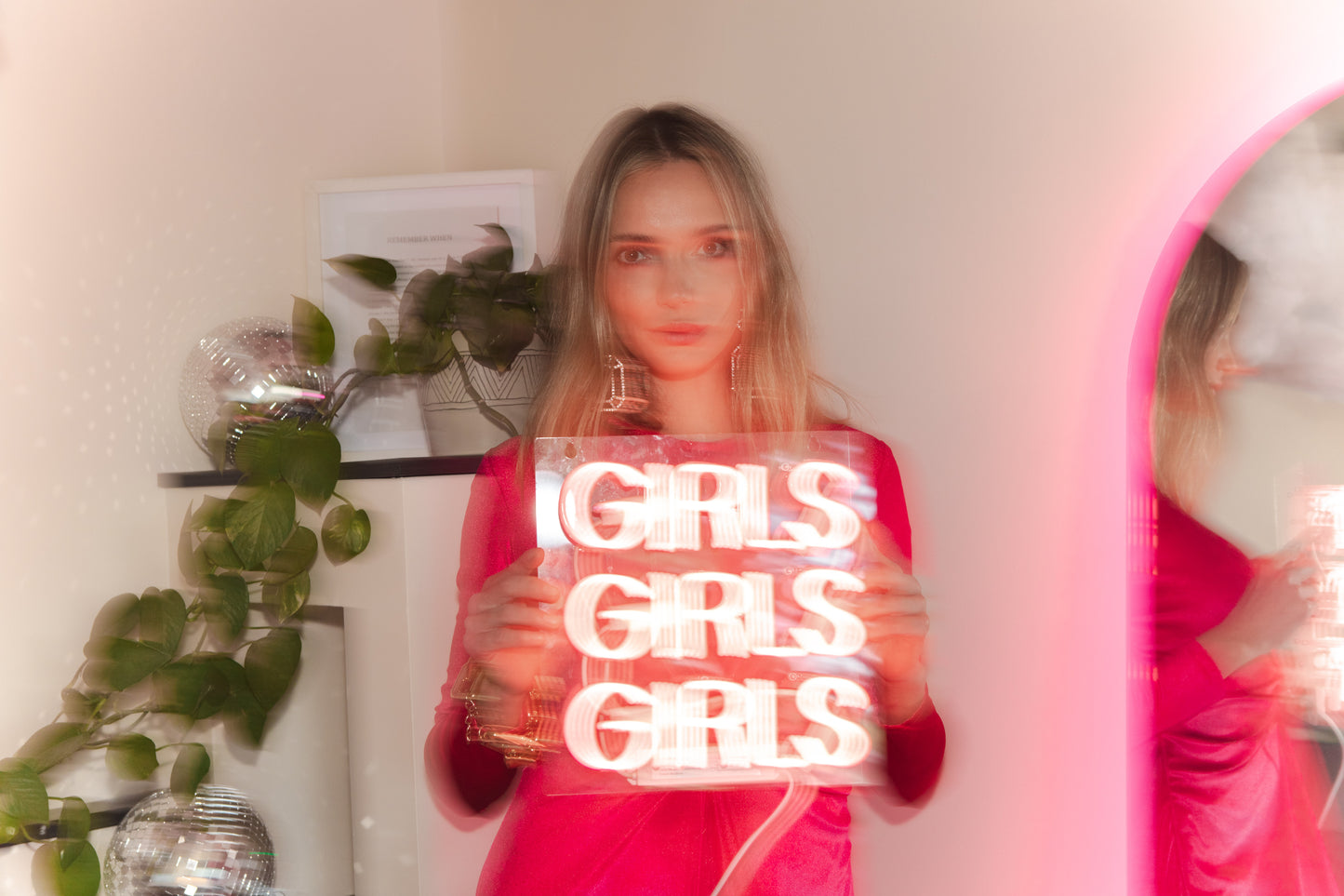 Jennafer Grace Magenta Velvet Knot Dress fuchsia hot pink stretch velvet long sleeve maxi dress knot waist detail invisible zipper cocktail party evening dress handmade in California USA