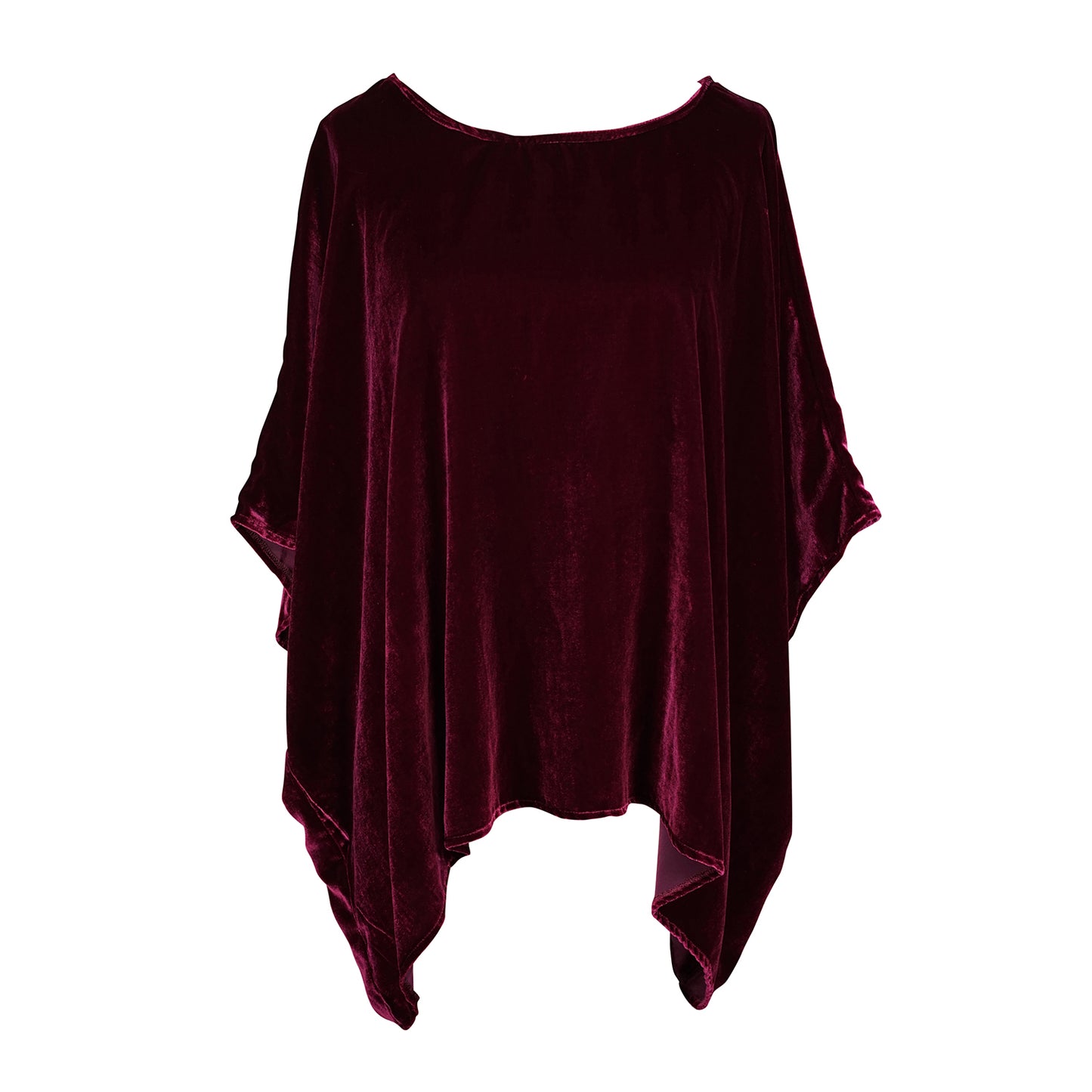 jennafer grace Plumberry Silk Velvet scarf top dark plum pink magenta boho bohemian hippie romantic whimsical resort lounge holiday evening wear retro 20s 30s 1920s 1930s unisex handmade in california usa