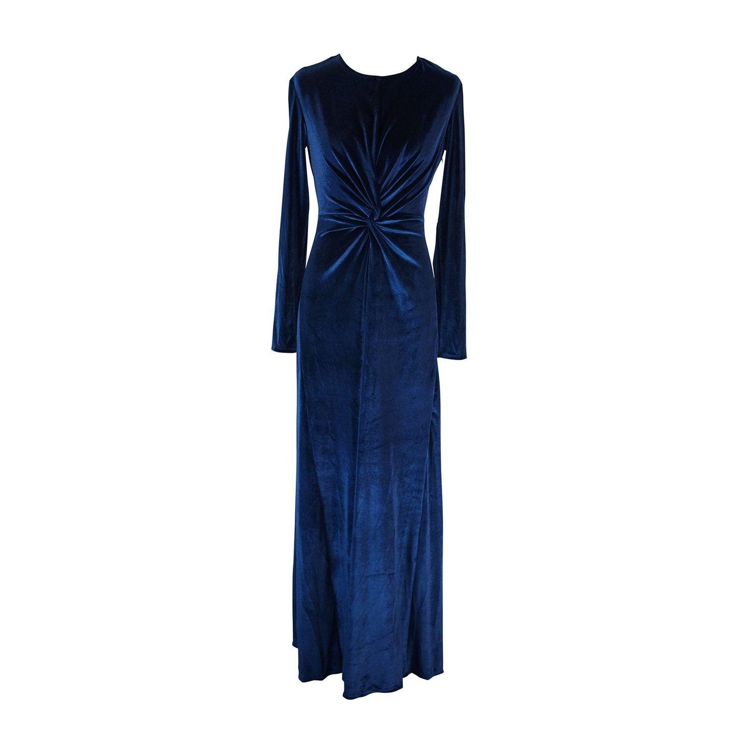jennafer grace royal blue stretch velvet dress luxe luxurious old hollywood glam boho bohemian hippie cocktail dress evening gown date night handmade