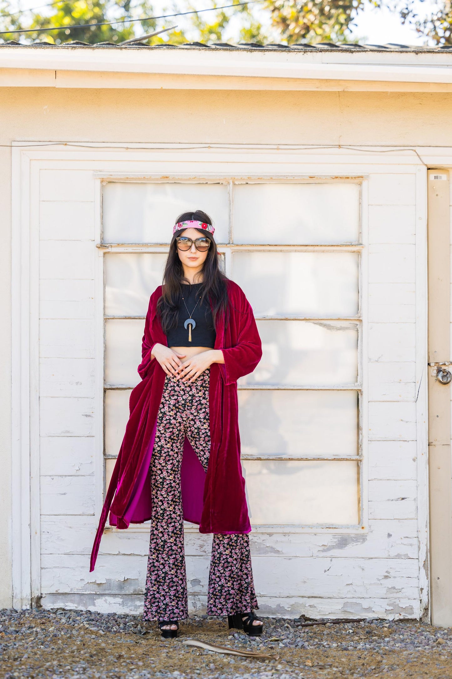 Zandra Silk Velvet Koi Kimono