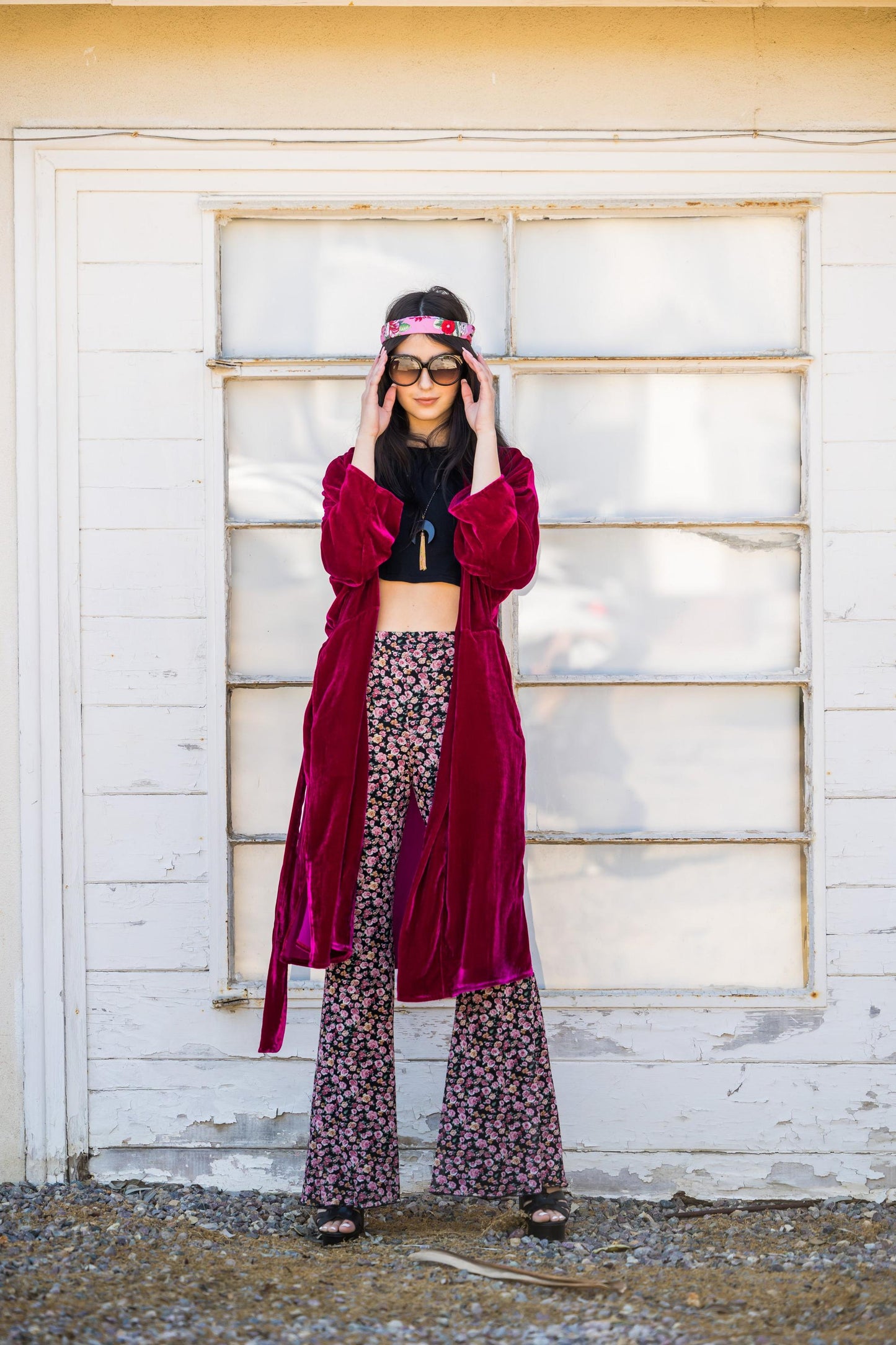 Zandra Silk Velvet Koi Kimono