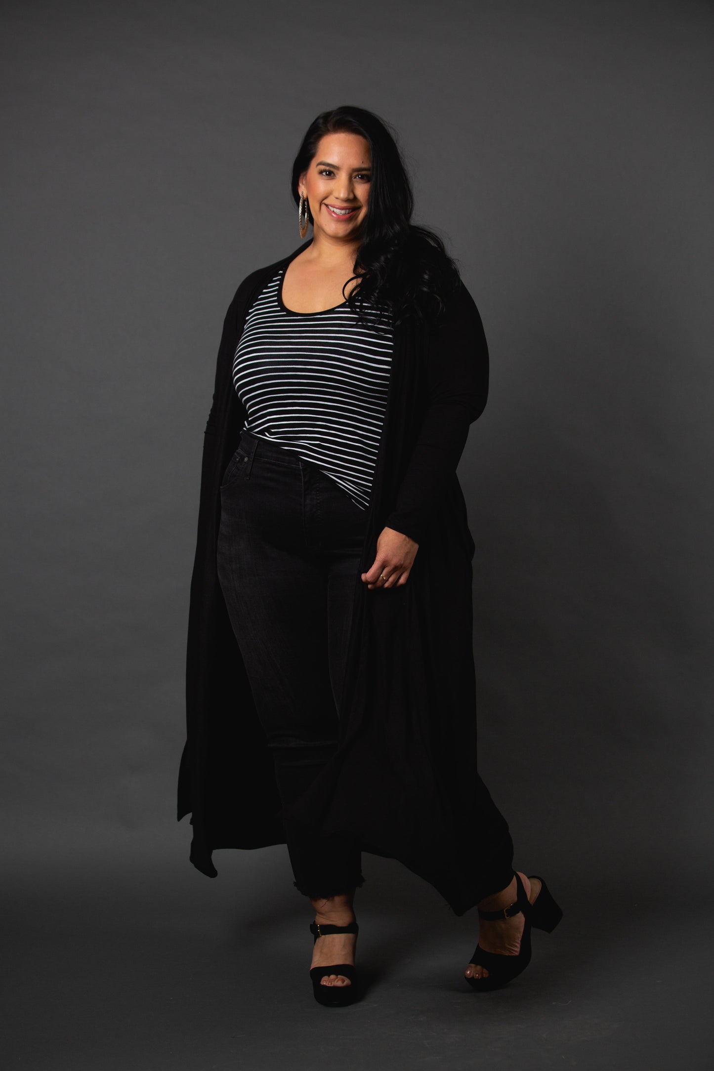 Black Yoga Duster