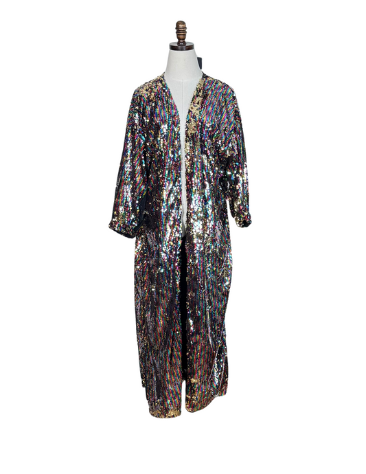 Rainbow Rage Sequin Cocoon Jacket PRE-ORDER