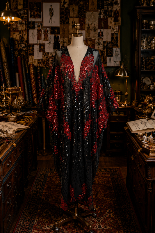 Vamp Ruby Sequin Caftan Kaftan Dress