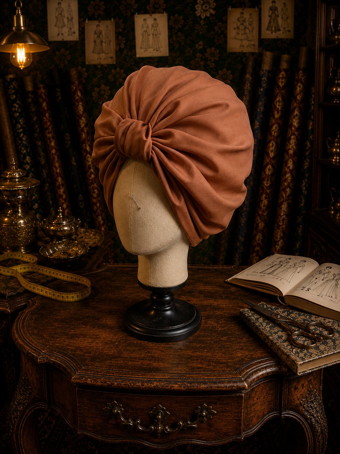 Honey Slink Curling Turban Turban