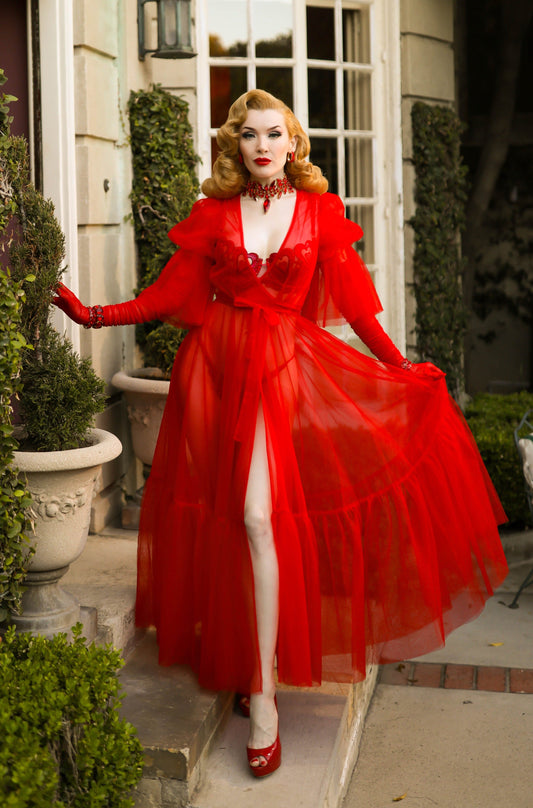 Timeless Temptress Tulle Robe Dress PREORDER