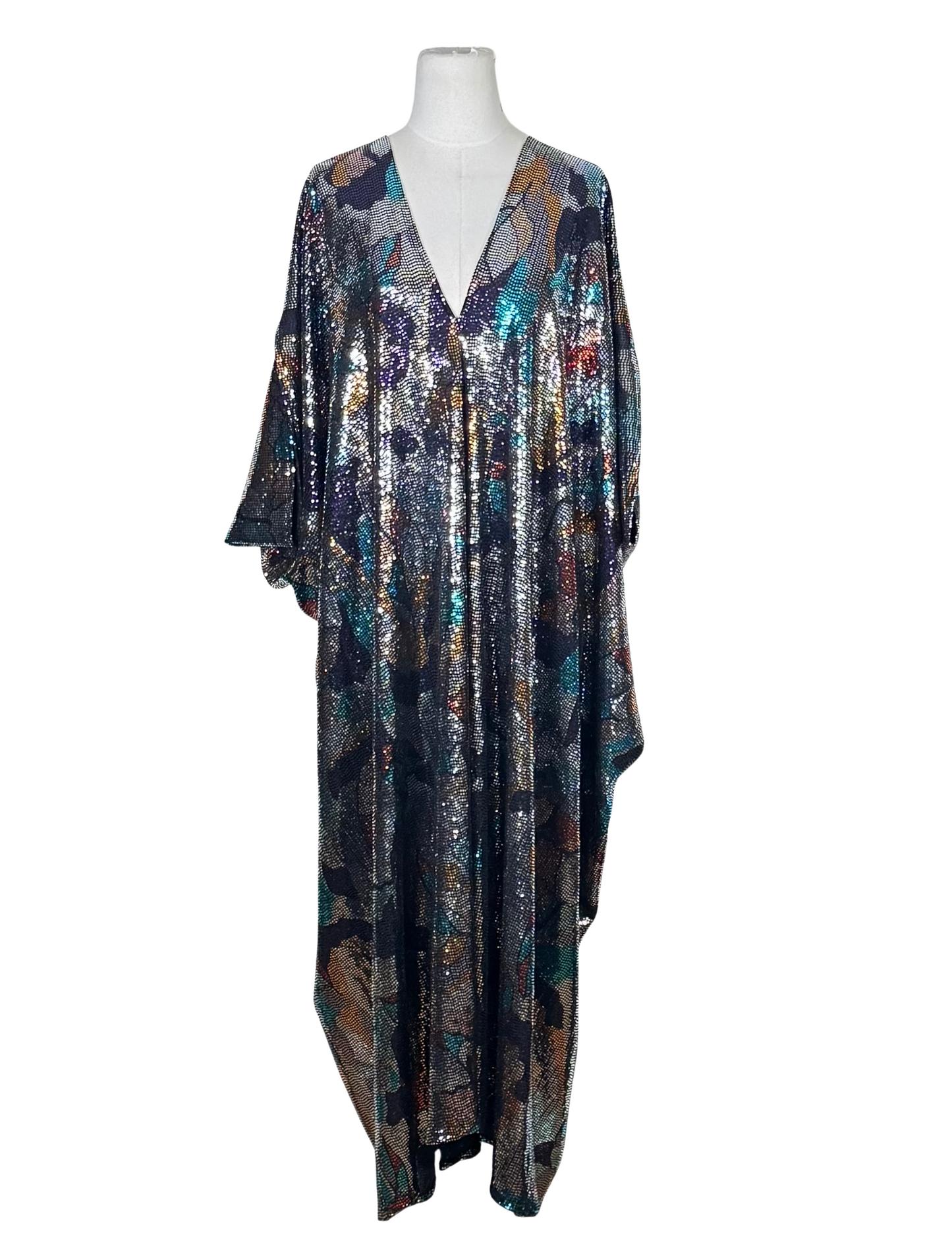 Disco Prism Sequin Caftan Kaftan Dress