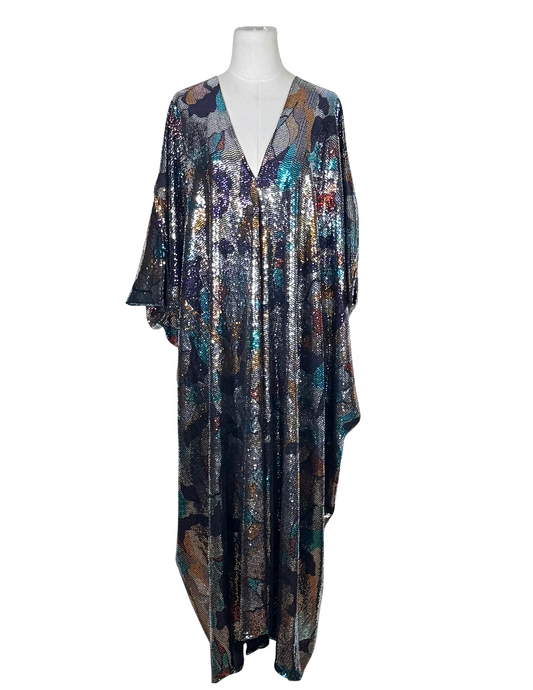 Disco Prism Sequin Caftan Kaftan Dress