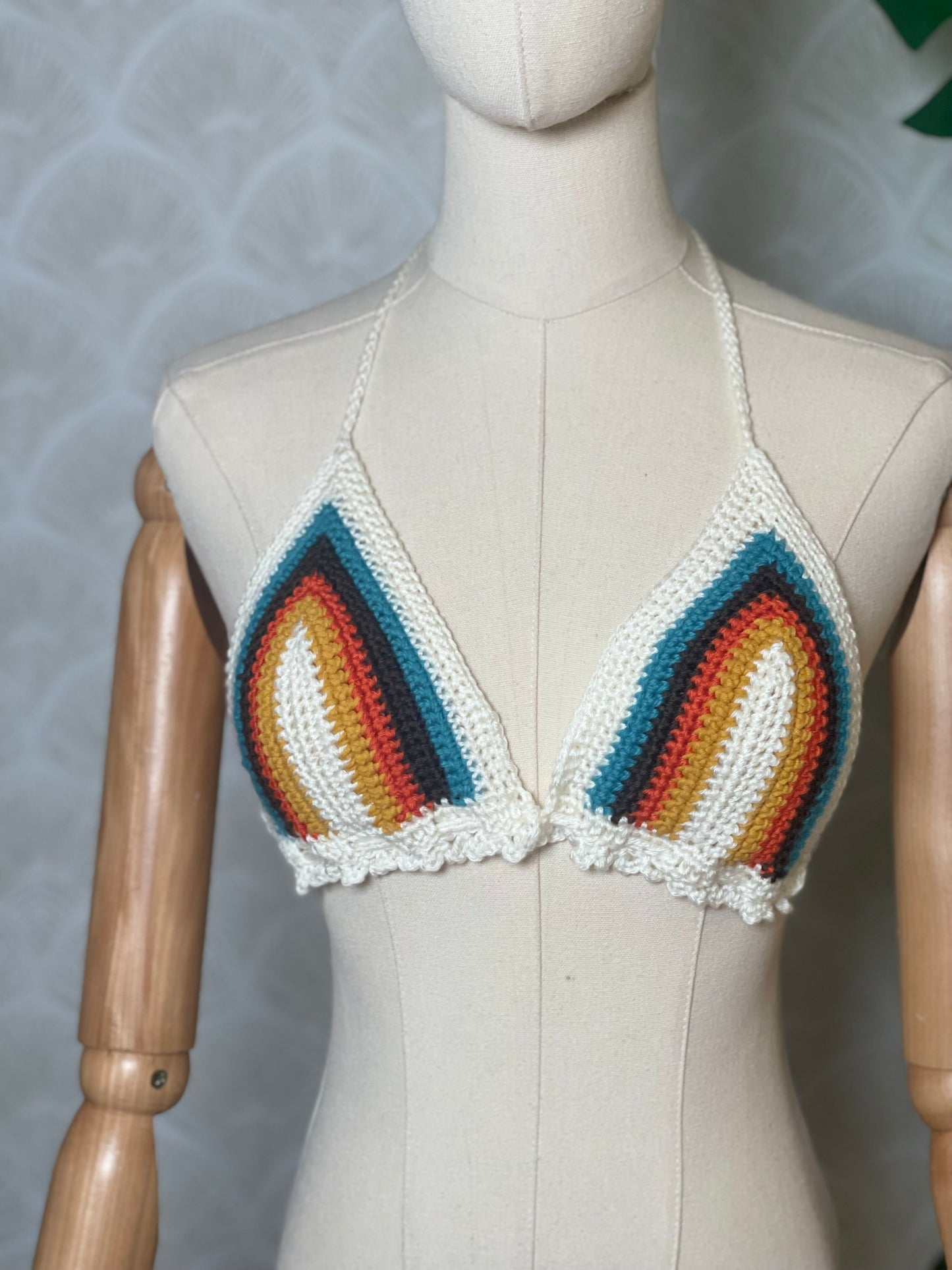 Handmade Festival Top in Retro Stripe