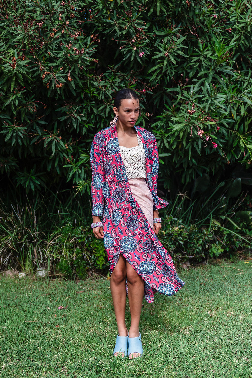 Moonchild Duster in Scarlet Coral Rose