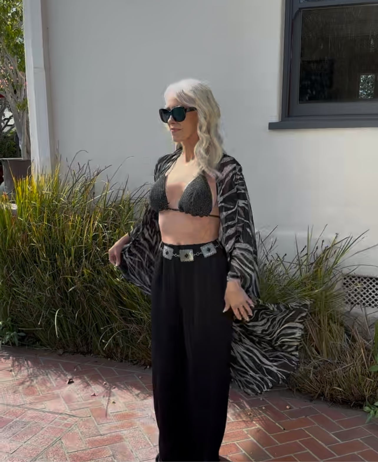 Handmade Festival Top in Black Shimmer