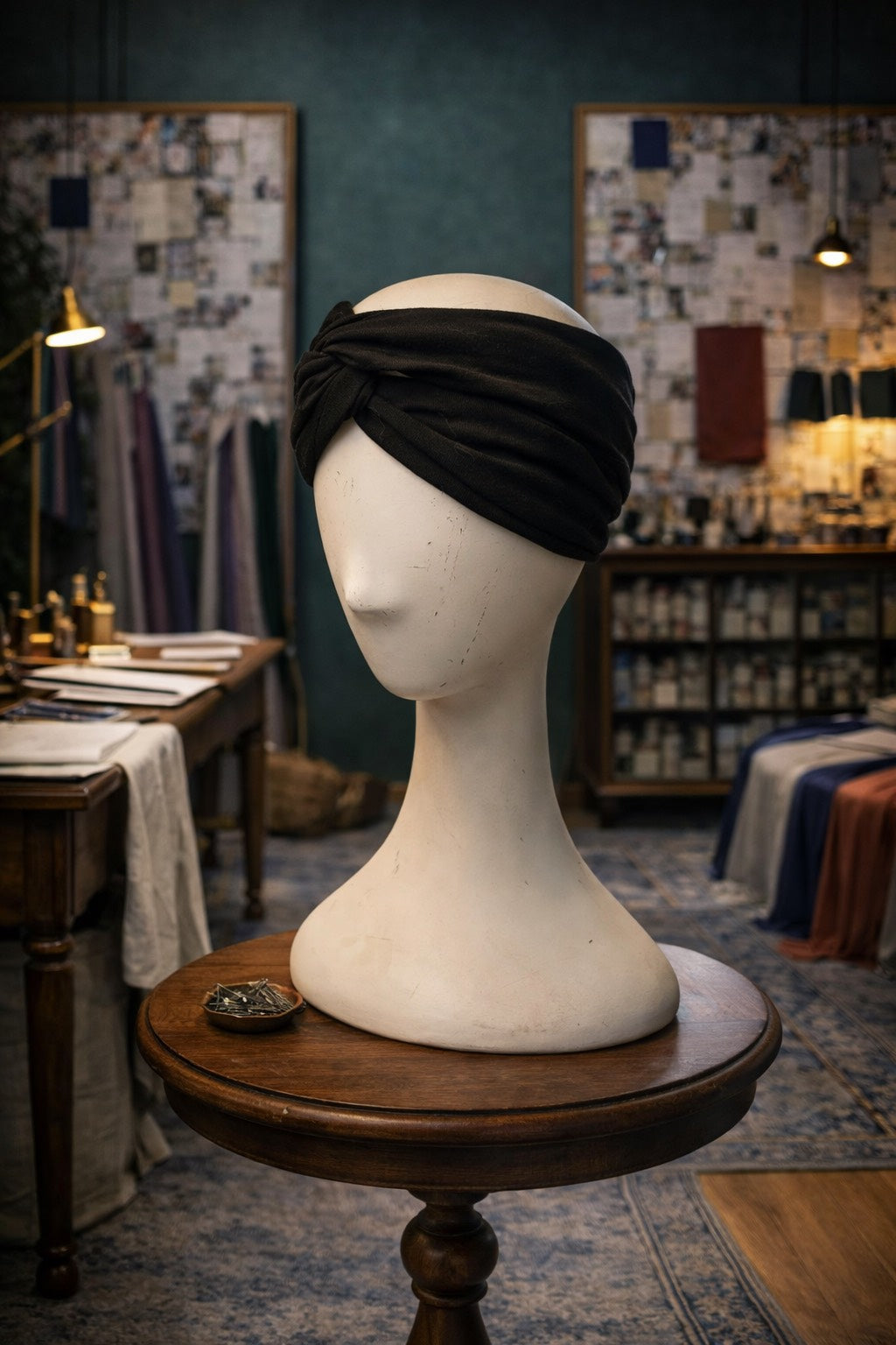 Black Jersey Twist Headband