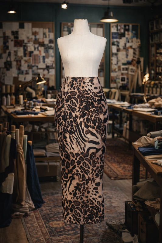 Lucy Pencil Skirt in Jaguar PRE-ORDER