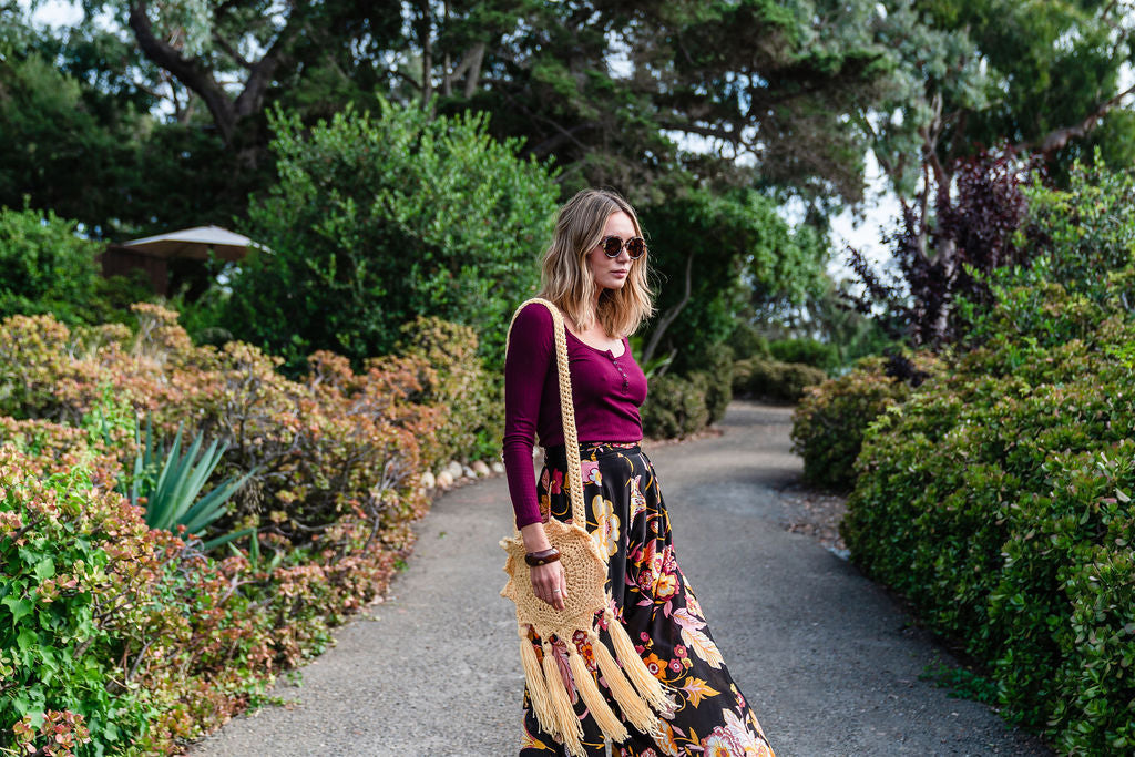 Boho Sun Bag in Yellow Handmade by Jazmin