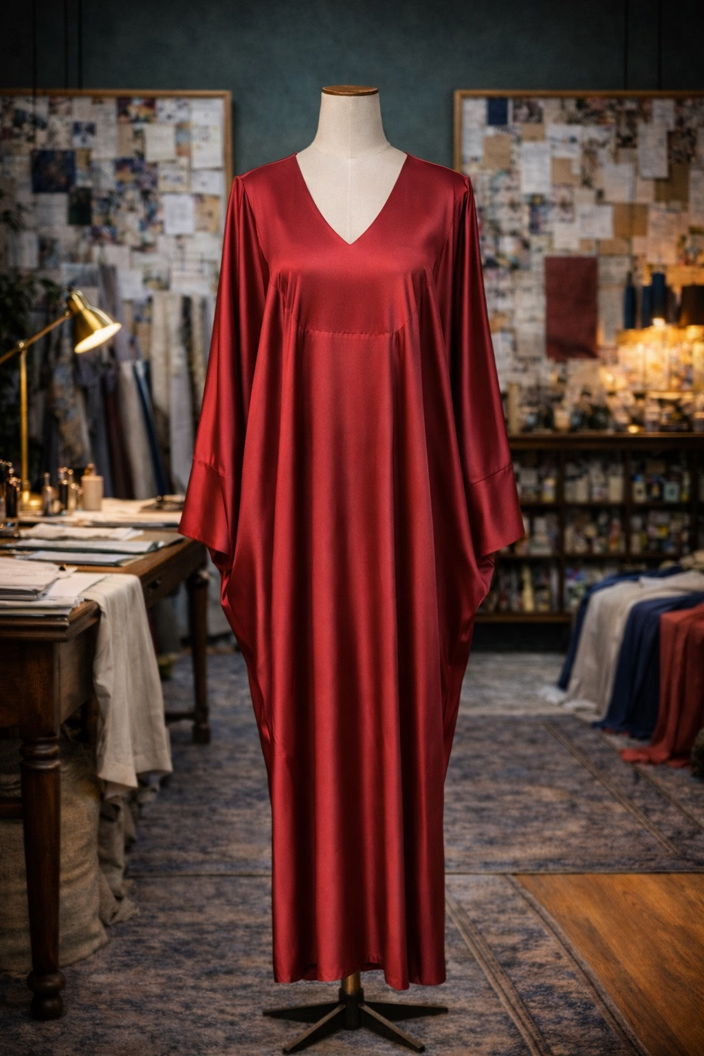 Gracie Caftan in Deep Rust PRE-ORDER