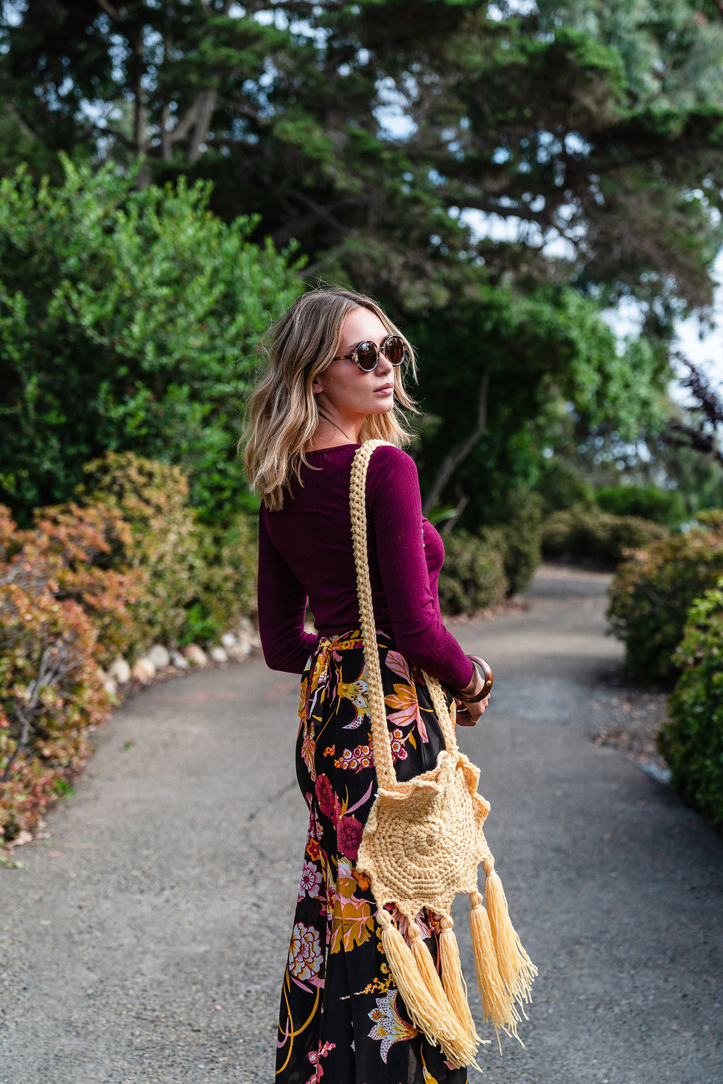 Boho Sun Bag in Yellow Handmade by Jazmin