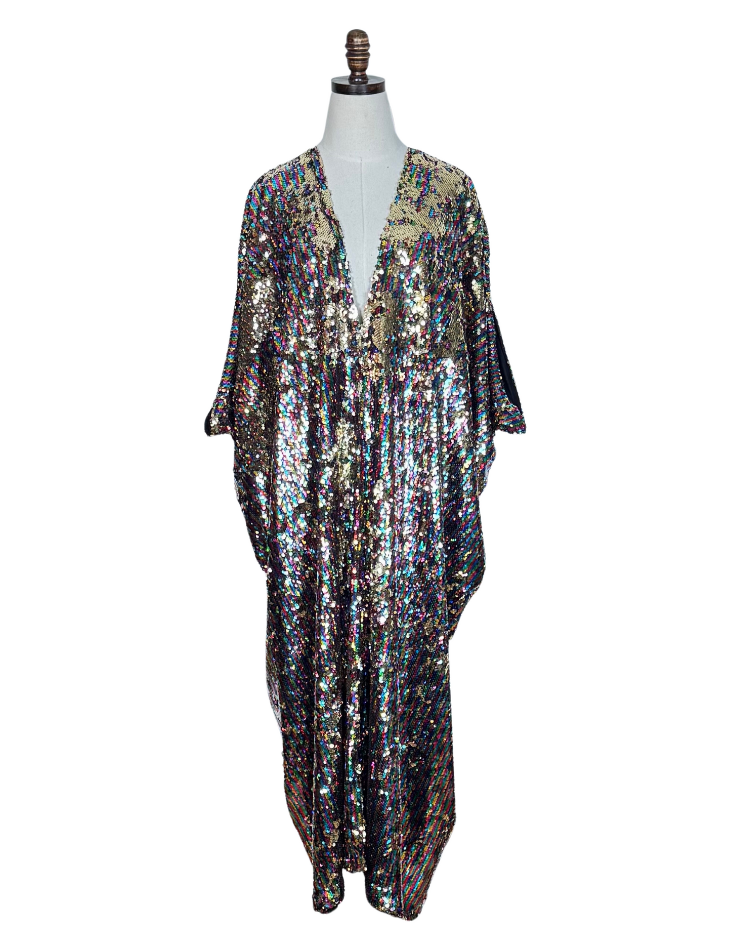 Rainbow Rage Sequin Caftan