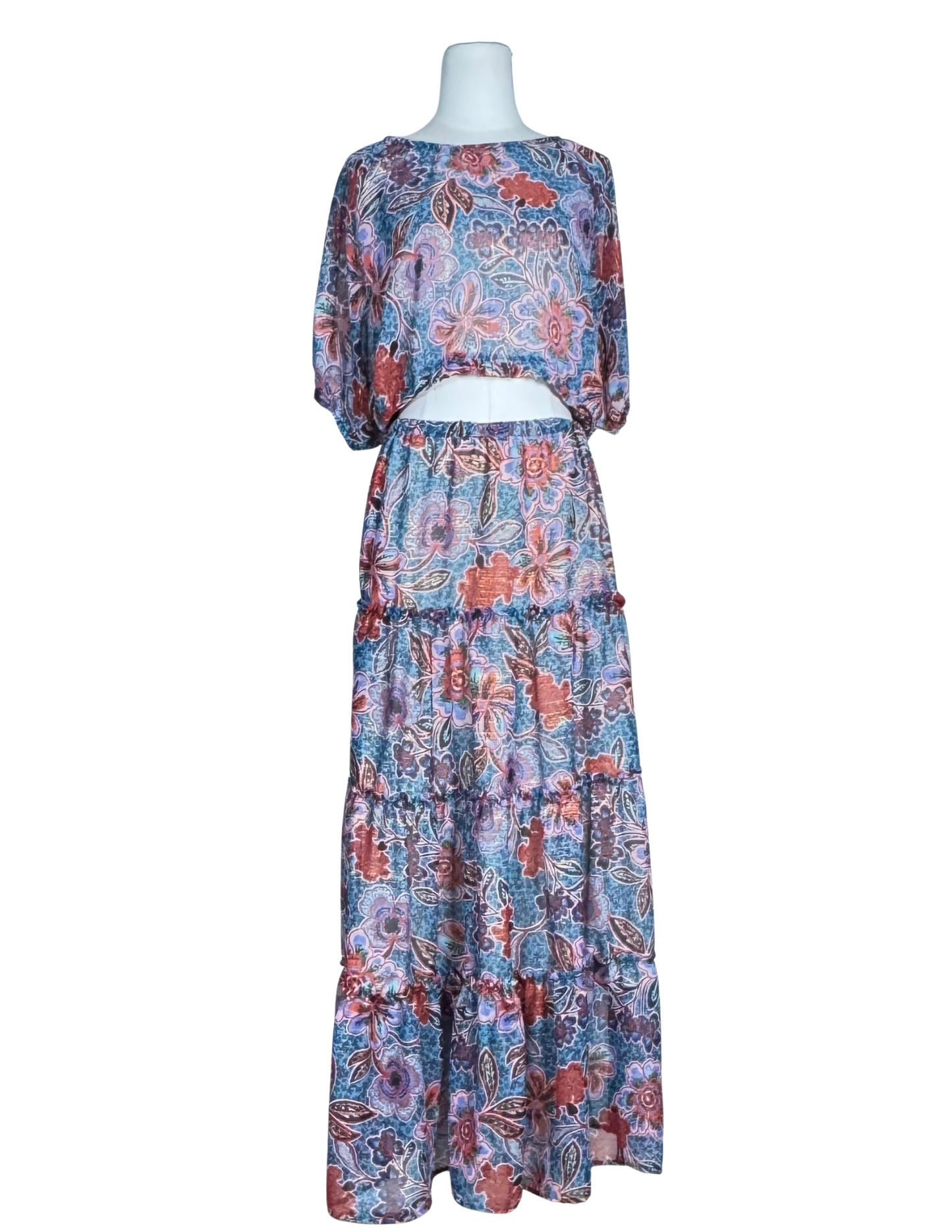 Delilah Two Piece Maxi Skirt Set In Woodstock PRE-ORDER