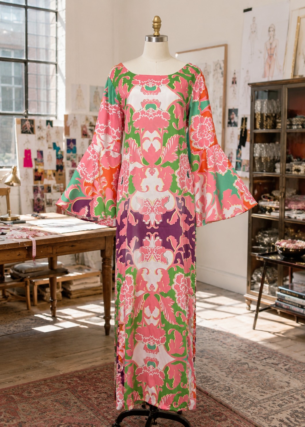 Dinah Maxi Dress in Boca Rococo *Made To Order*