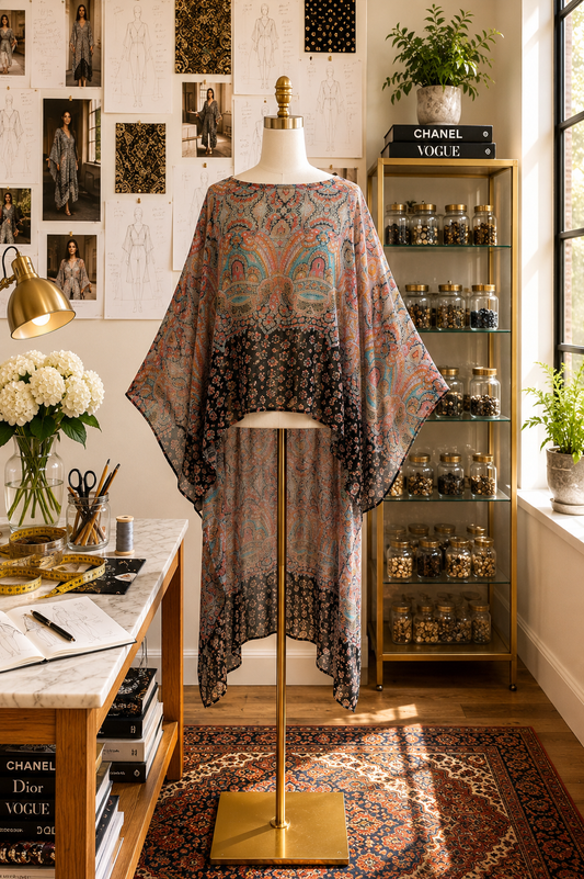 Taj Float Scarf Top