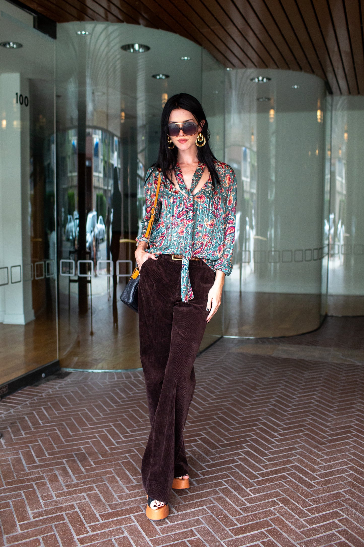 Absinthe Tie Front Blouse