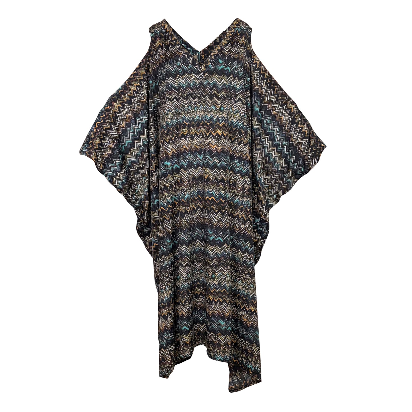 Allegra Caftan in Oxidized Chev