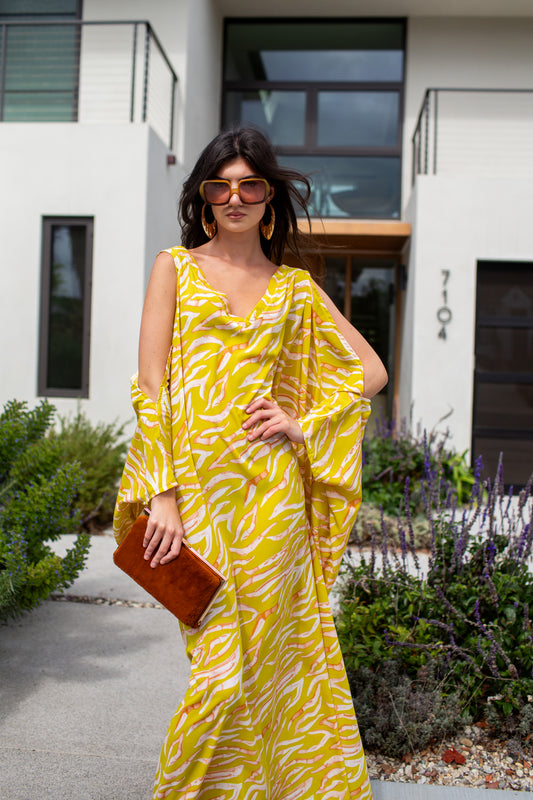 Allegra Caftan in Guava PRE-ORDER