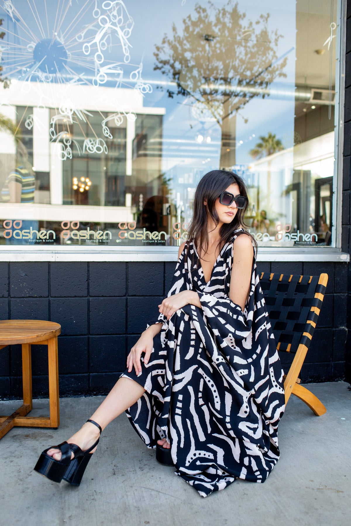 Allegra Caftan in Moonplay Shadow