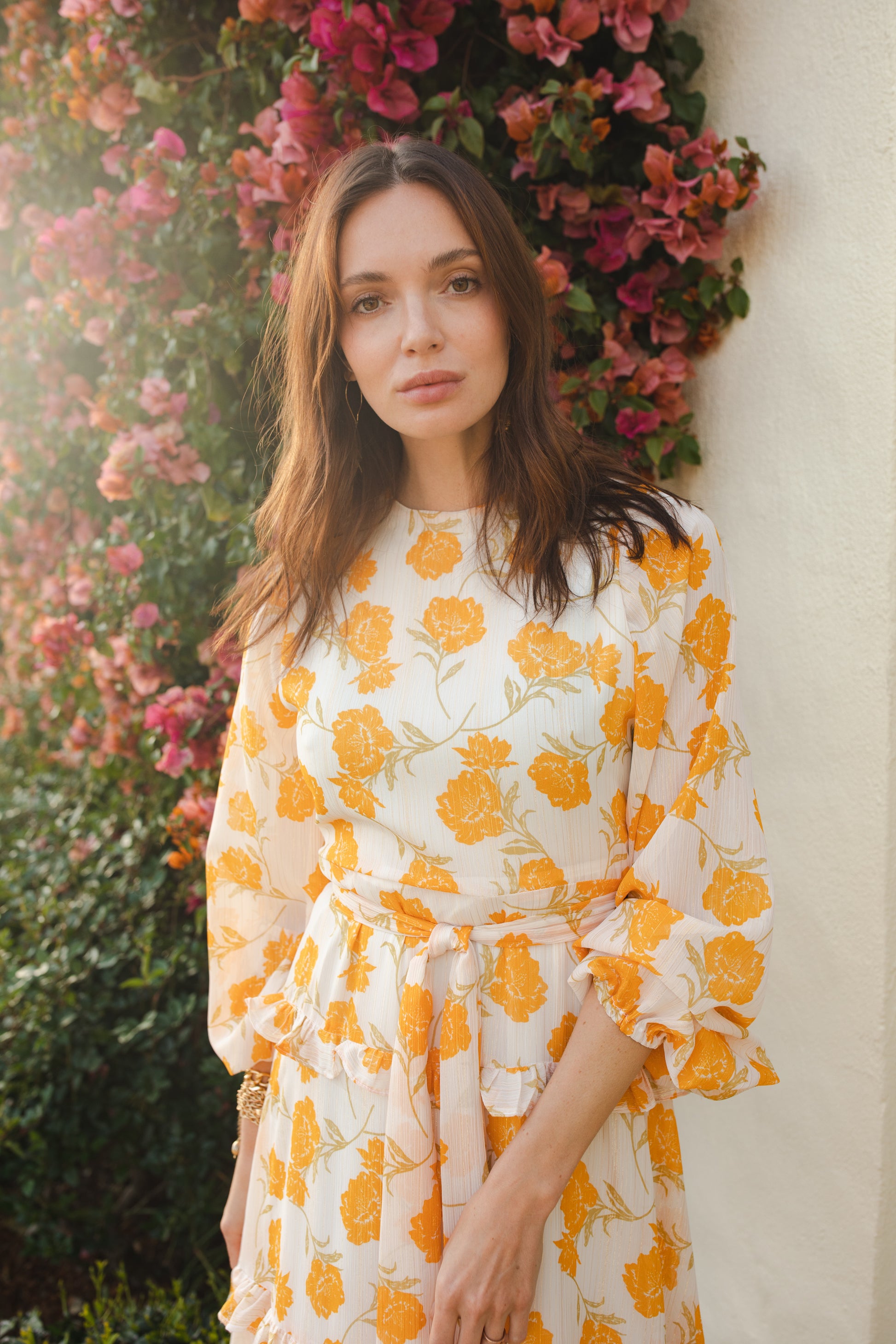 yellow dress white flowers Amarillo Love Maxi Dress – Jennafer Grace