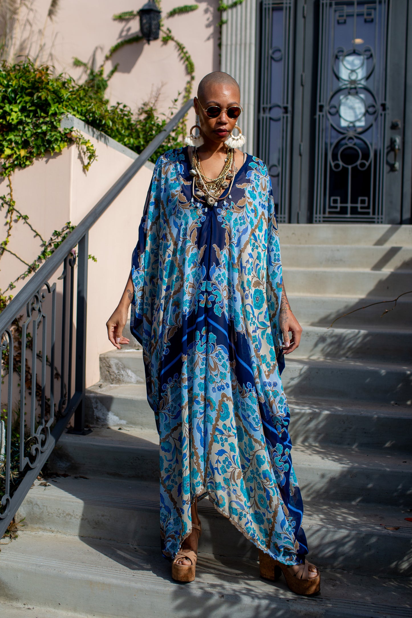 Billie Jean Scarf Print Caftan