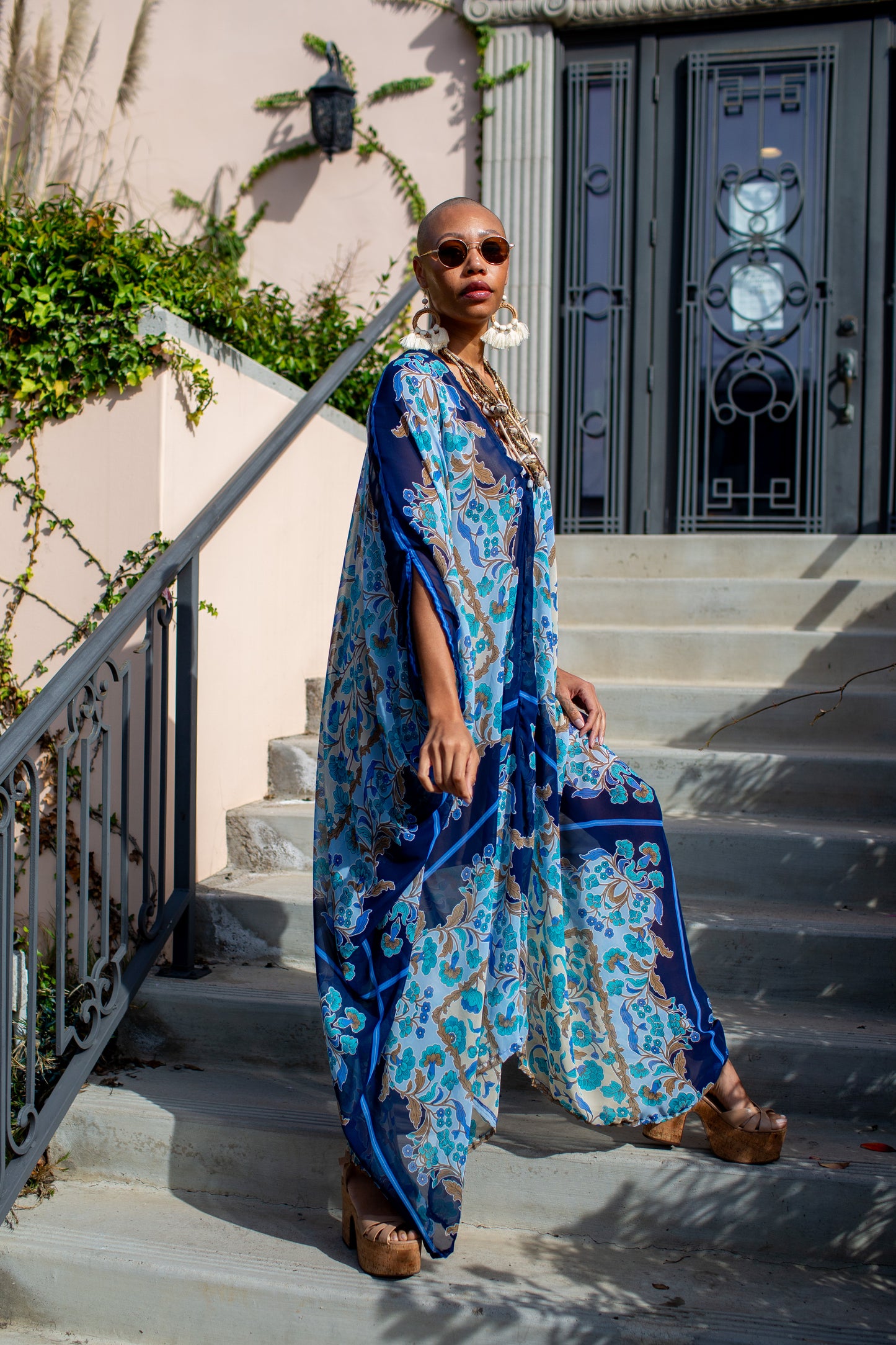 Billie Jean Scarf Print Caftan