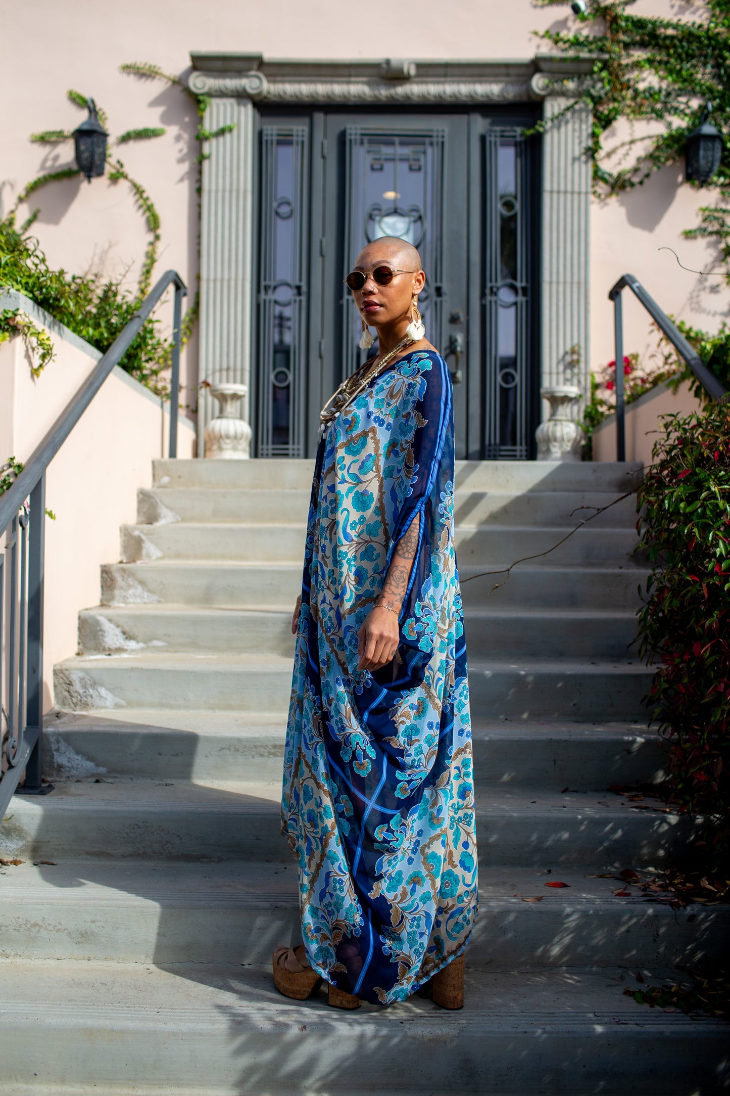 Billie Jean Scarf Print Caftan