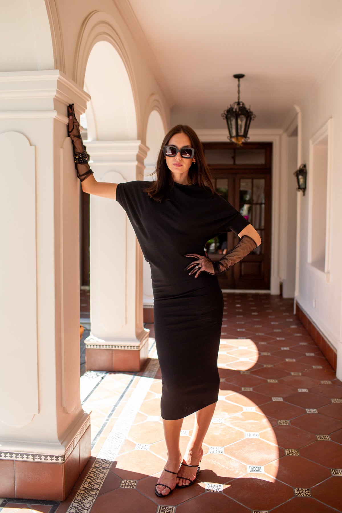 Jet Black Angle Dress