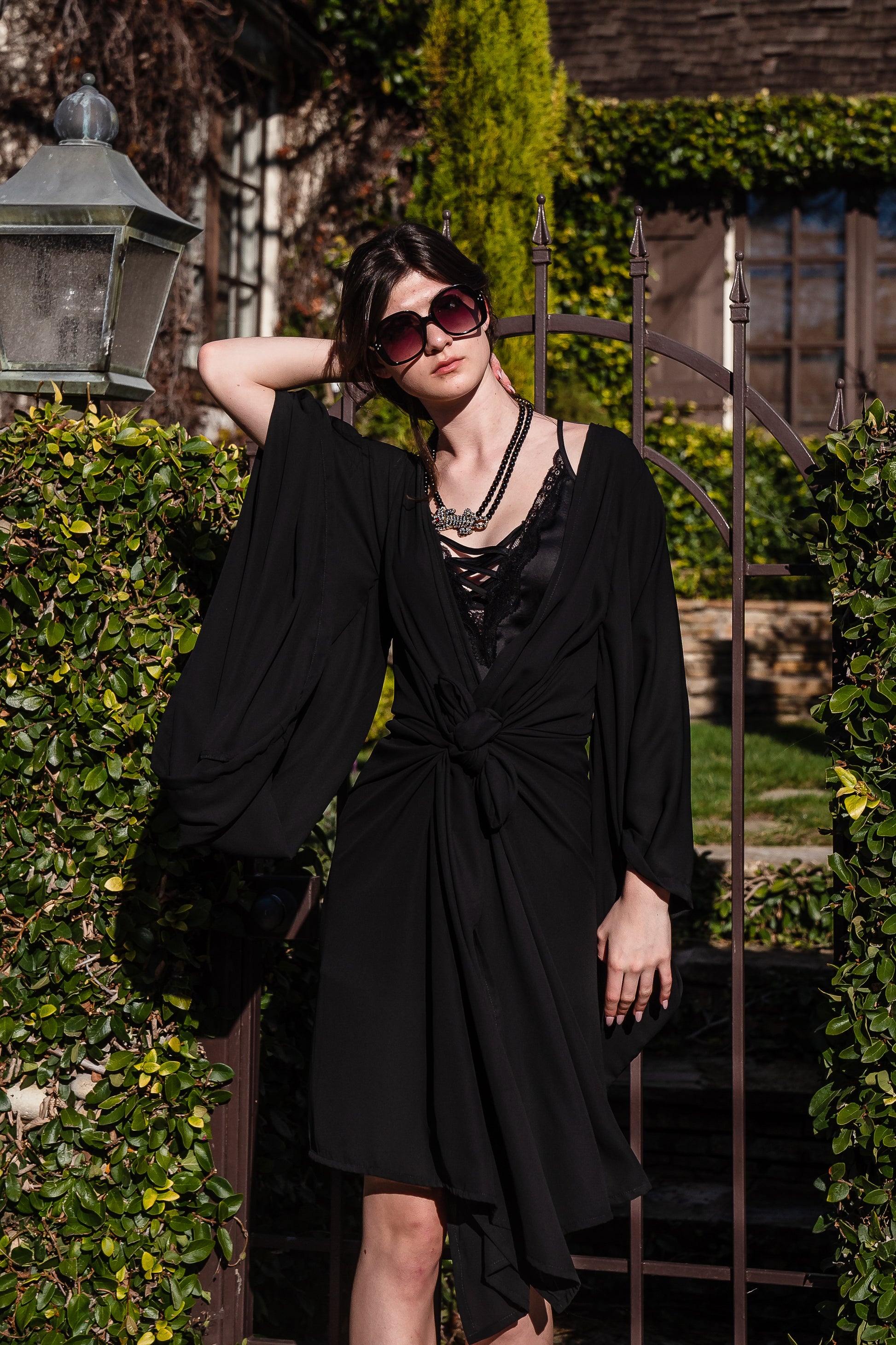 Black Kimono Wrapdress – Jennafer Grace