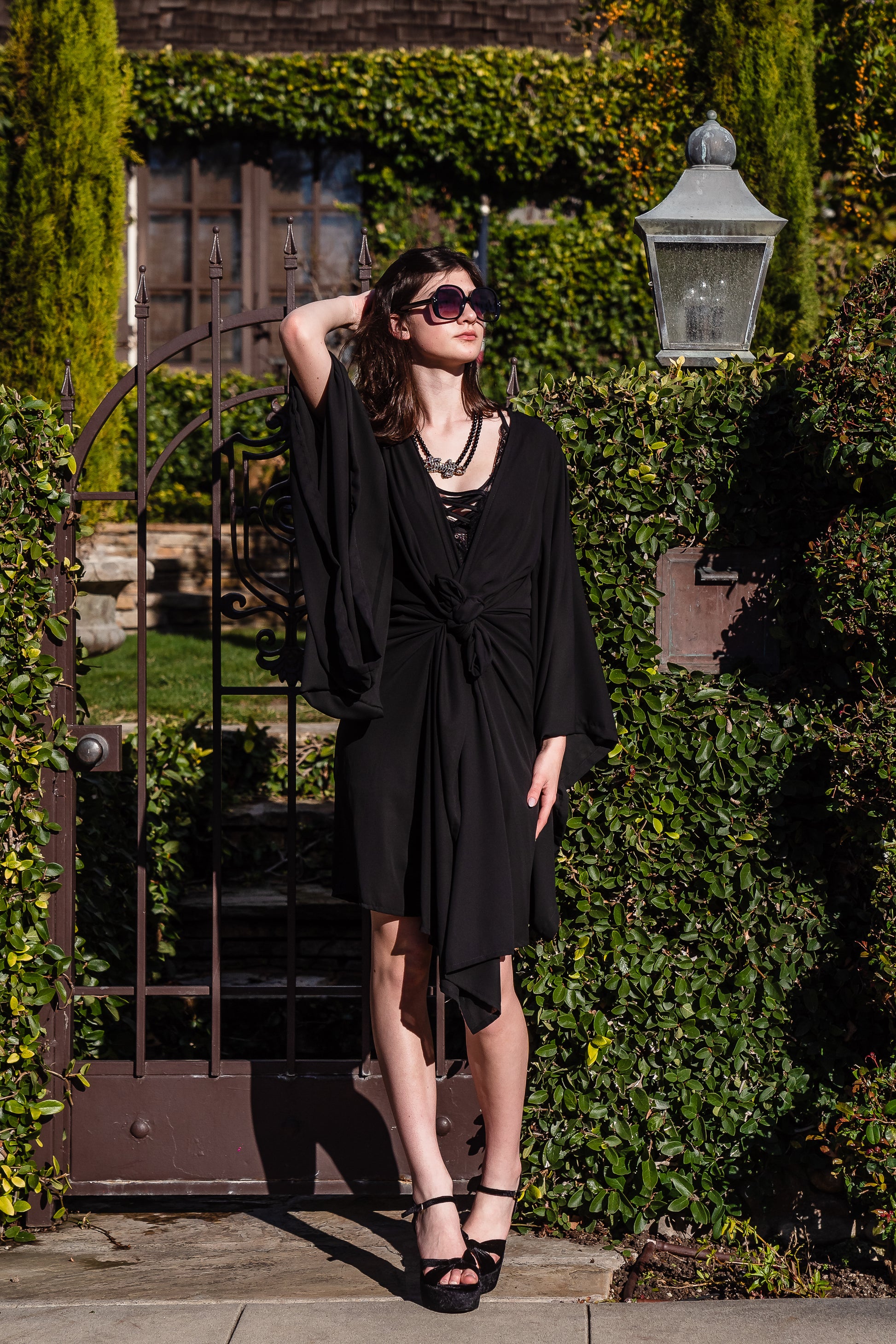 Black Kimono Wrapdress Jennafer Grace Black Kimono Wrapdress Jennafer Grace