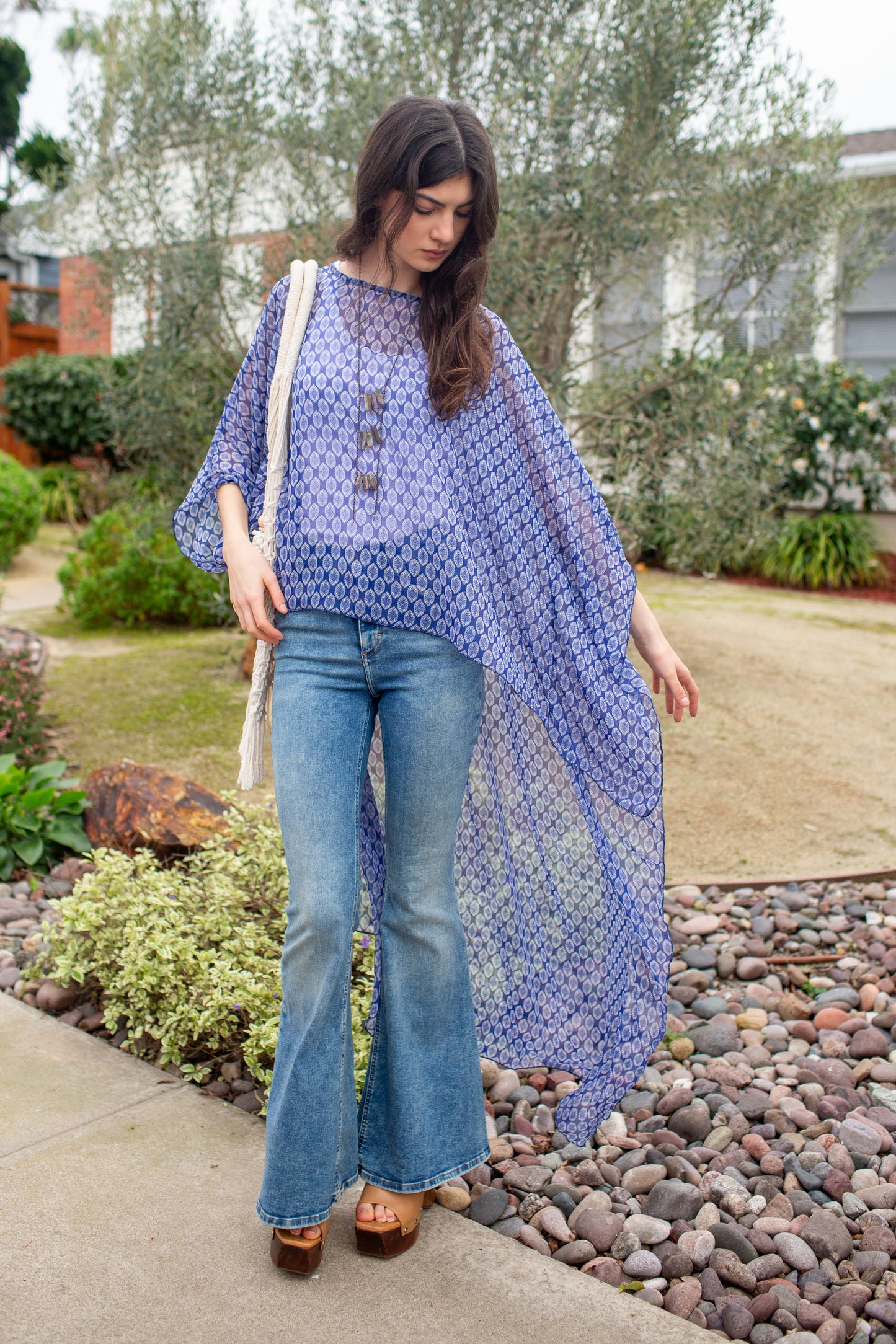 Blue Bazaar Float Scarf Top
