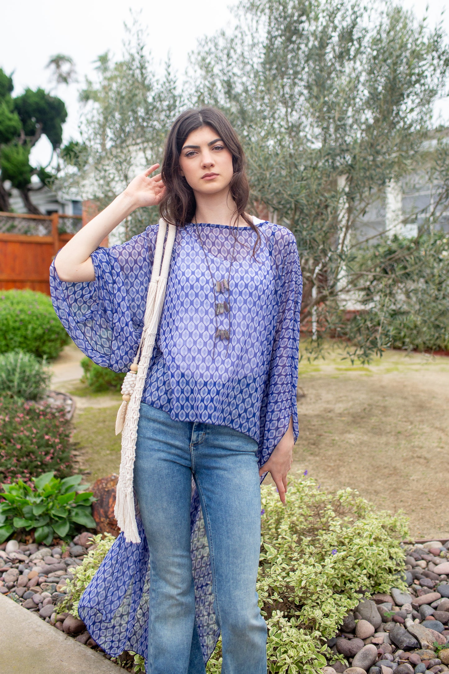 Blue Bazaar Float Scarf Top