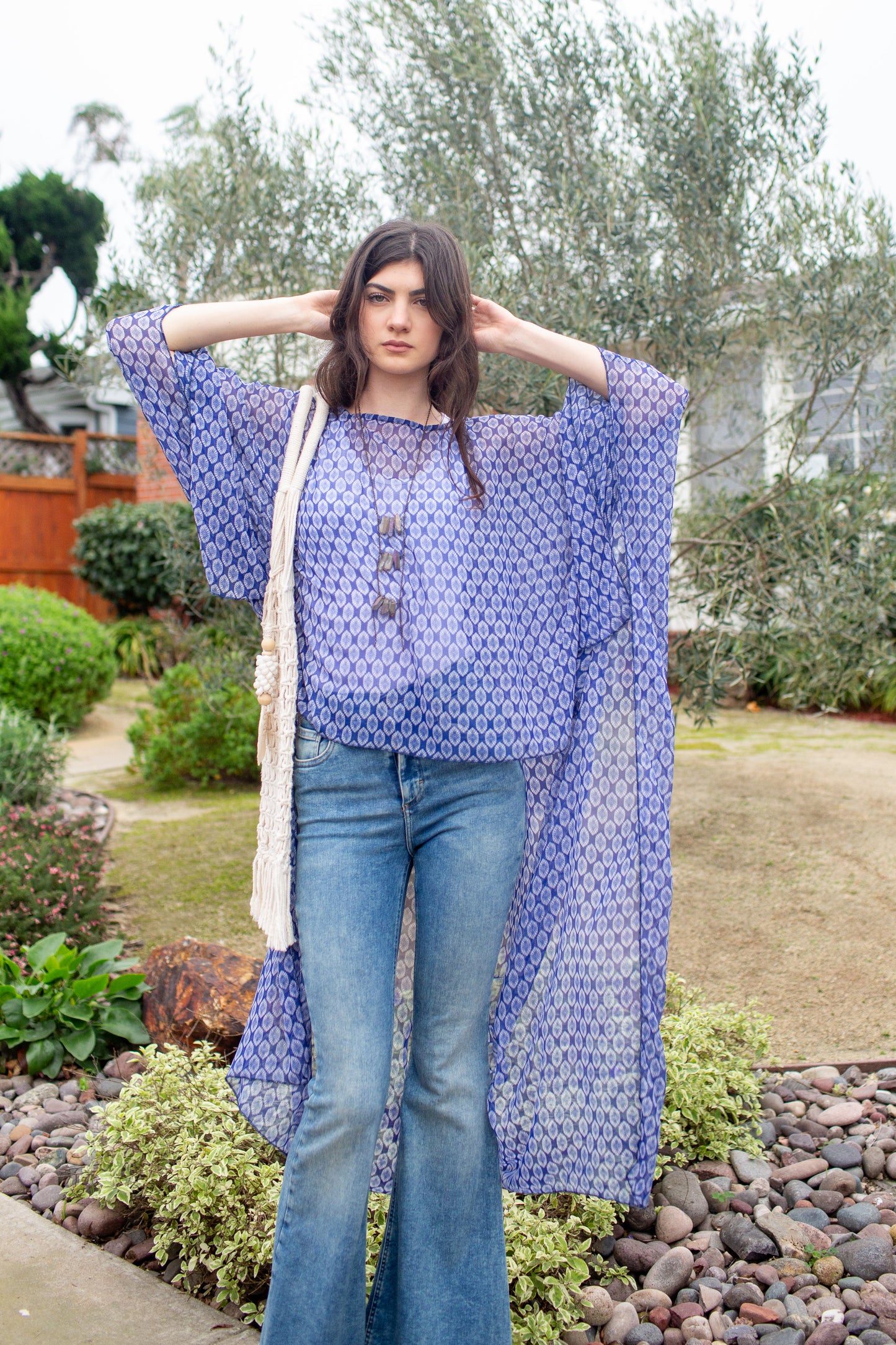 Blue Bazaar Float Scarf Top